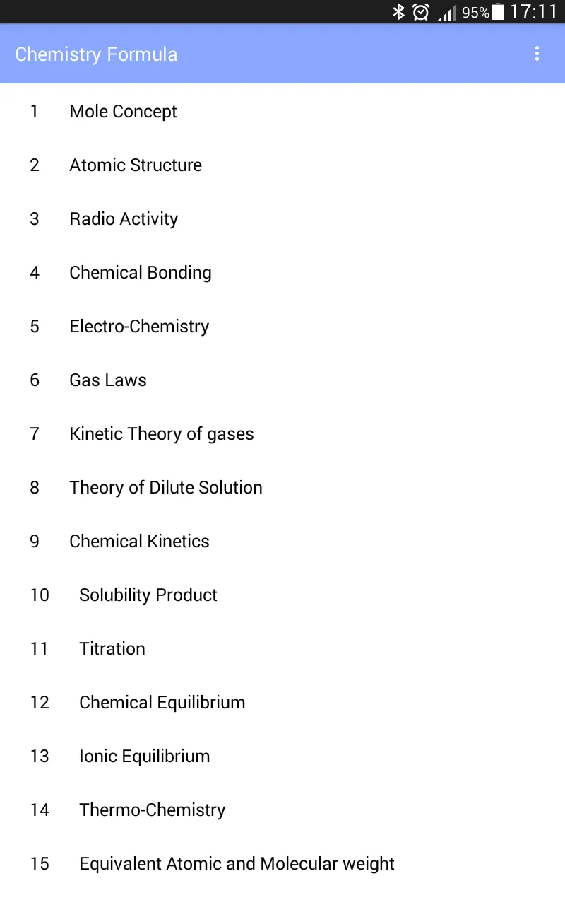Chemistry Formula | Indus Appstore | Screenshot