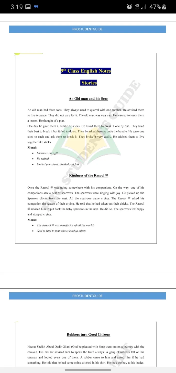 9th class English book notes | Indus Appstore | Screenshot