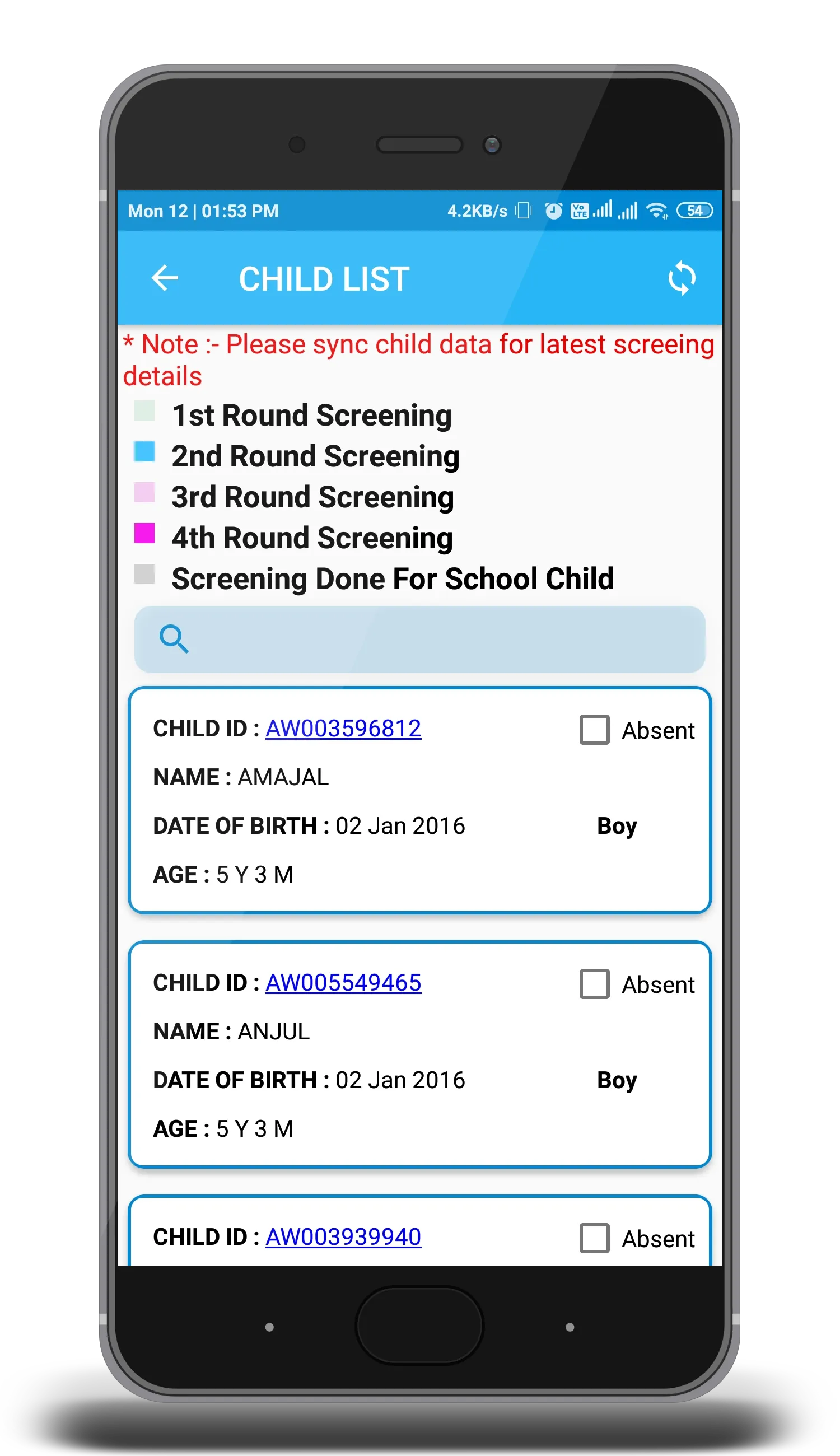 RBSK Swasthya Kirana,Karnataka | Indus Appstore | Screenshot