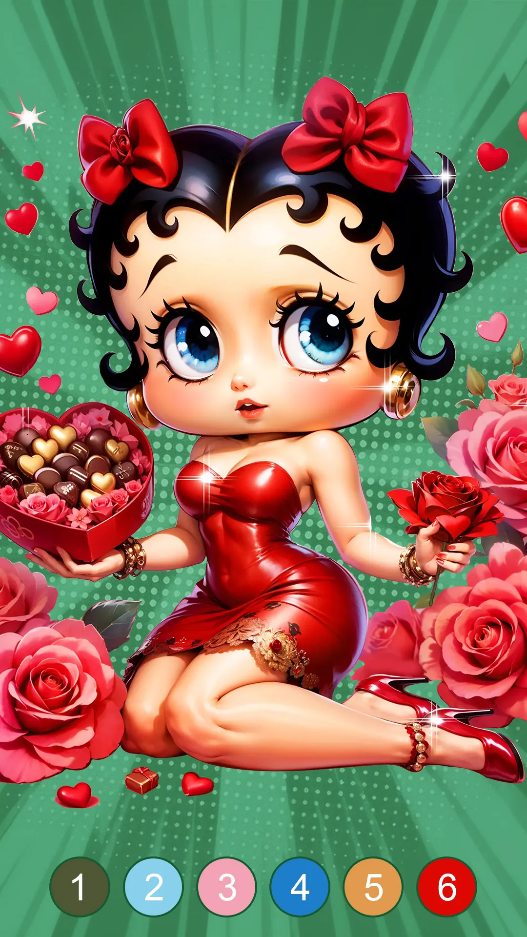Betty Boop Vintage Coloring | Indus Appstore | Screenshot