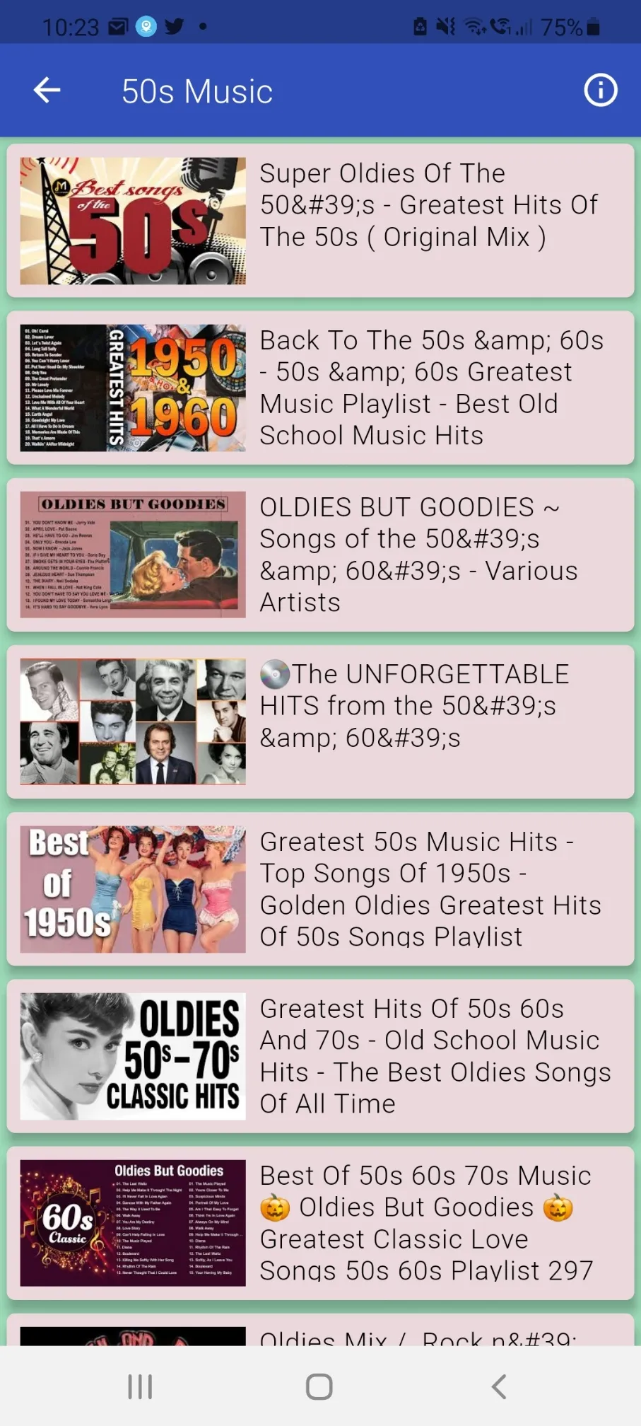 50s Radio Top Fifties Music | Indus Appstore | Screenshot