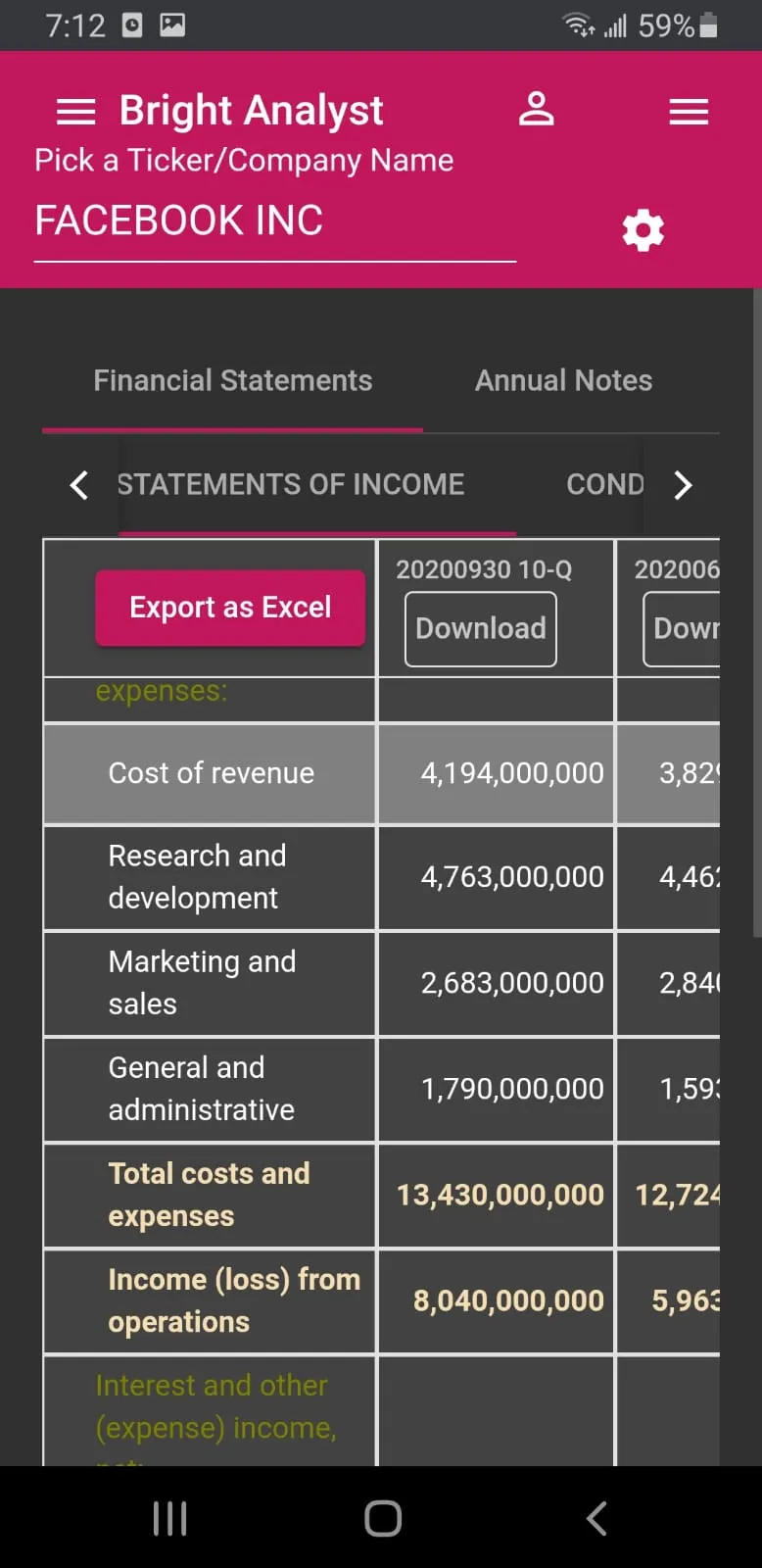 Bright Analyst -  Financial An | Indus Appstore | Screenshot