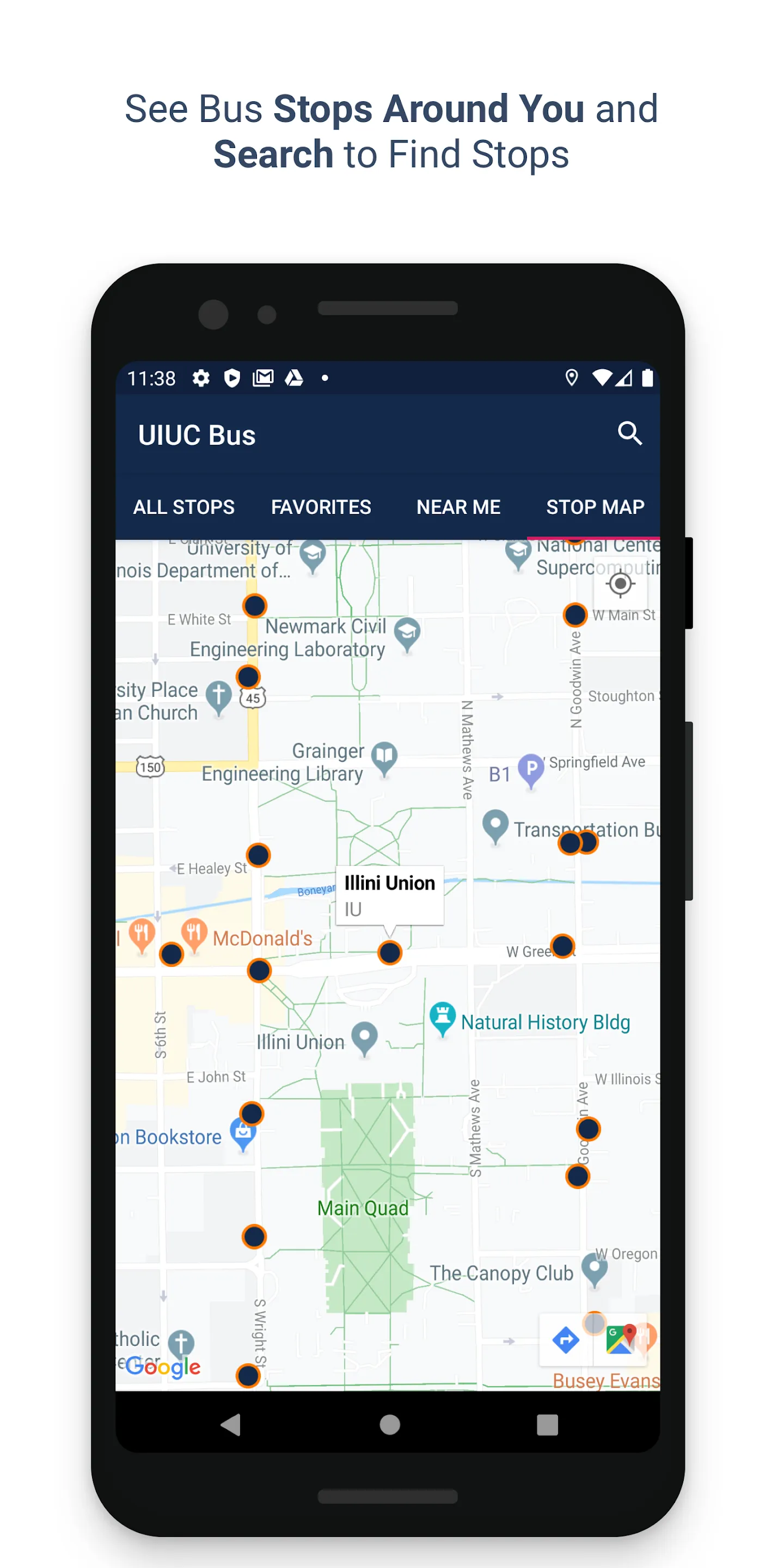 UIUC Bus | Indus Appstore | Screenshot