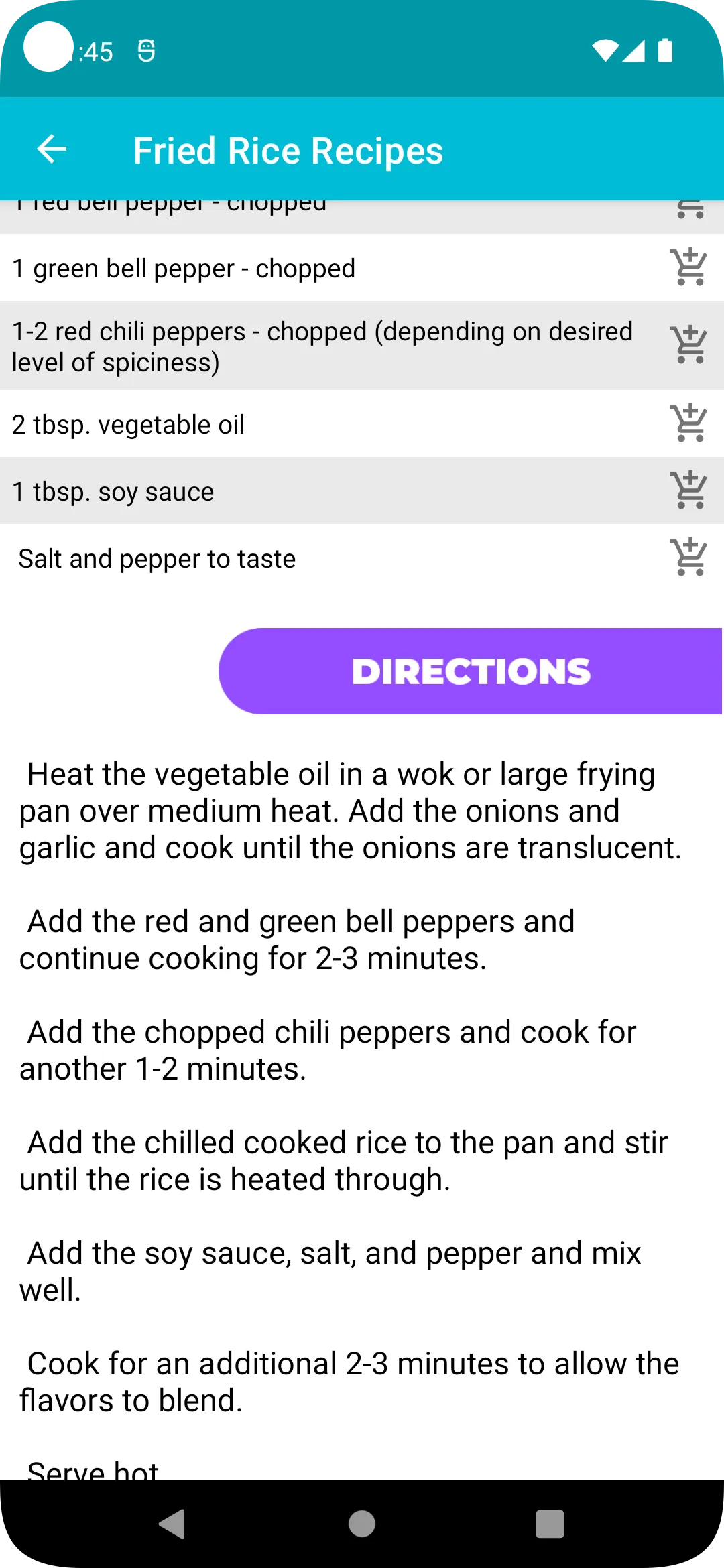 Fried Rice Recipes | Indus Appstore | Screenshot