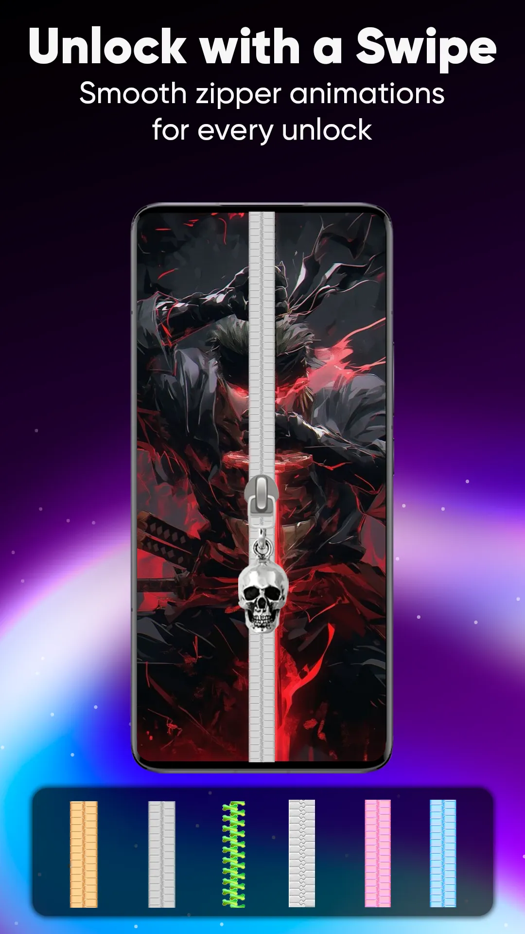 Zipper Lock Screen & Wallpaper | Indus Appstore | Screenshot