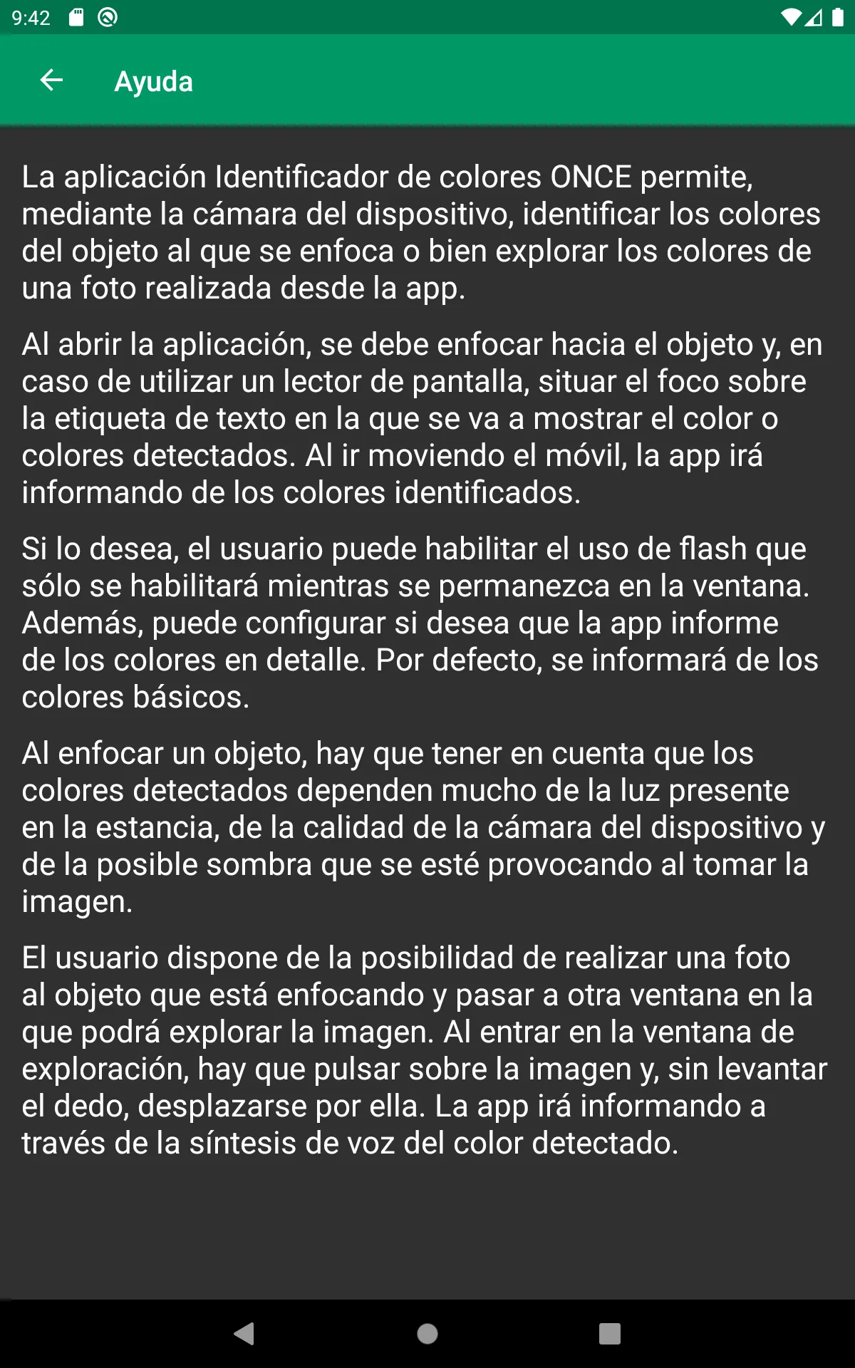 Identificador de colores ONCE | Indus Appstore | Screenshot