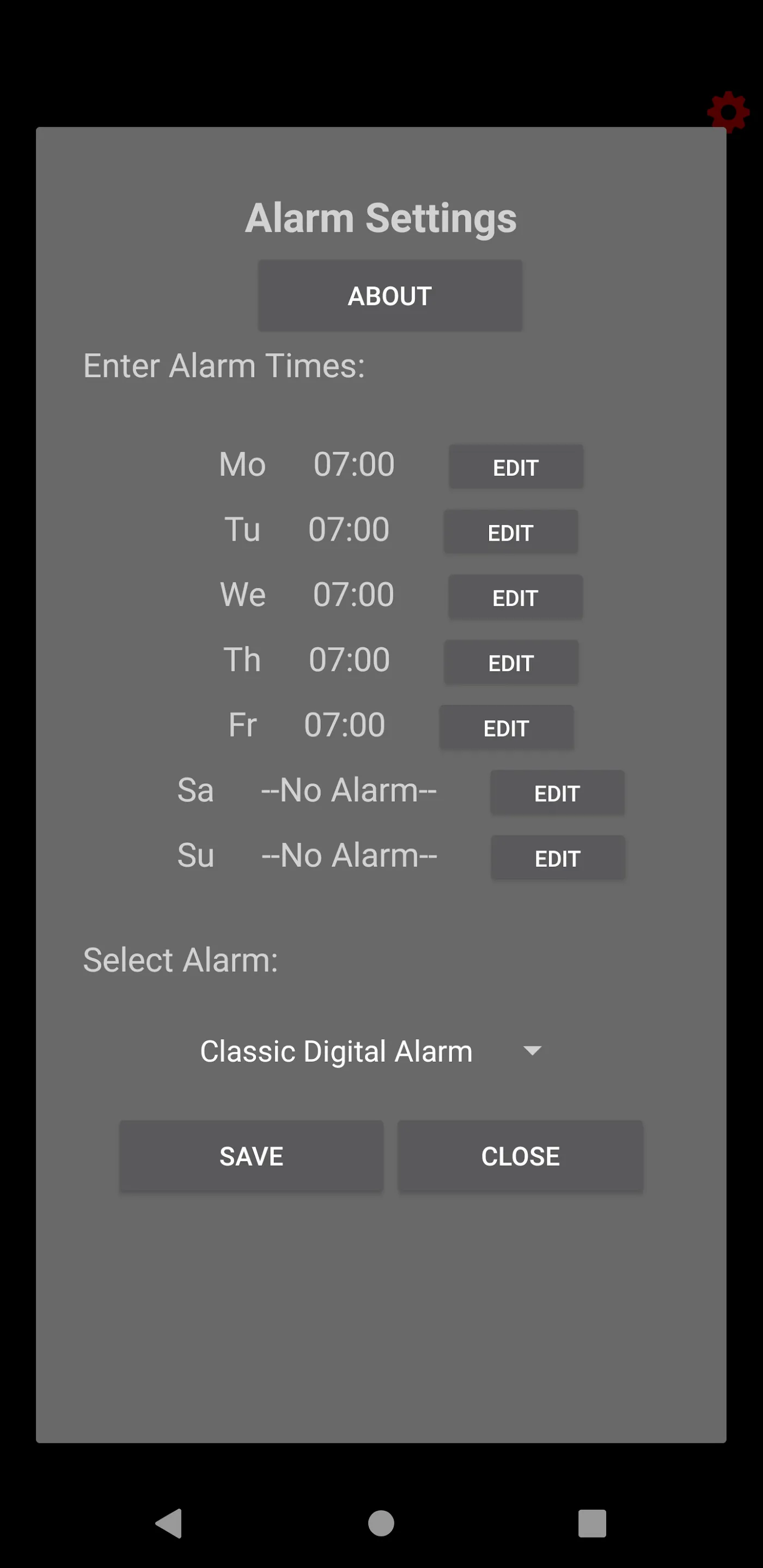 Classic Digital Alarm Clock | Indus Appstore | Screenshot