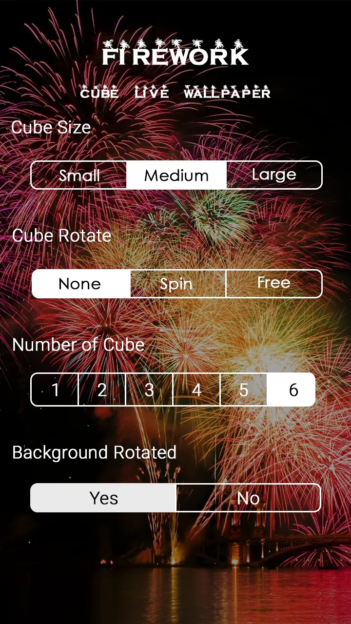 3D Firework Cube Wallpaper | Indus Appstore | Screenshot