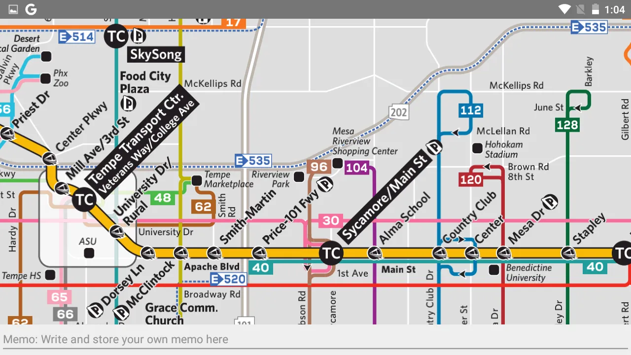 PHOENIX BUS AND RAIL MAP OFFLI | Indus Appstore | Screenshot