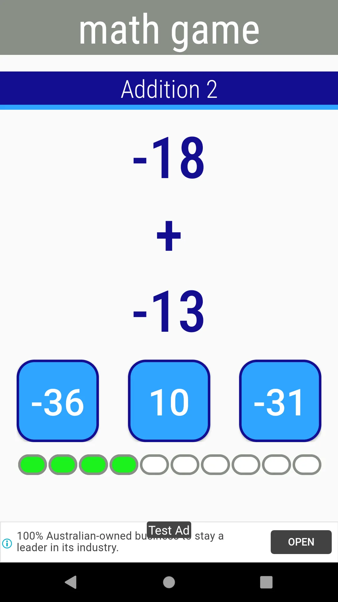 math game (Lite) | Indus Appstore | Screenshot