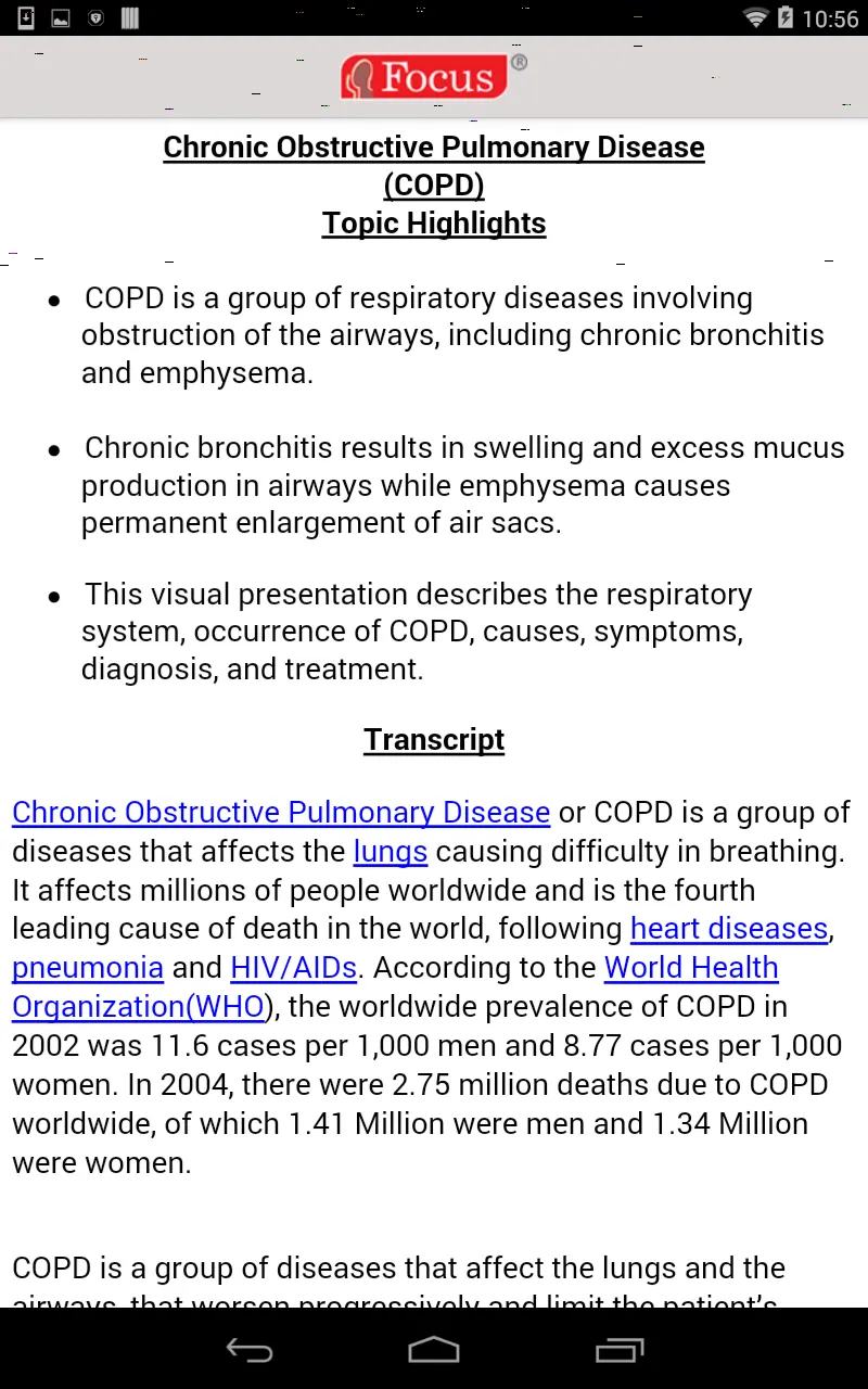 COPD | Indus Appstore | Screenshot