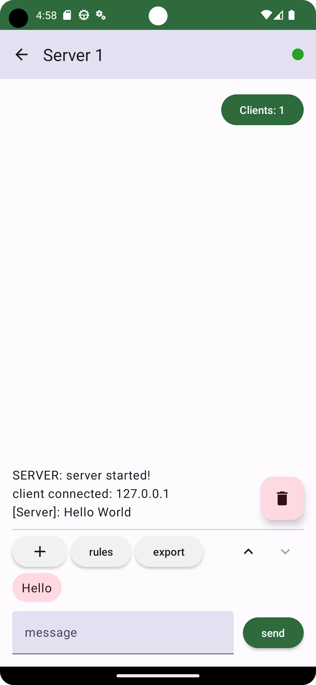 TCP UDP Server & Client | Indus Appstore | Screenshot