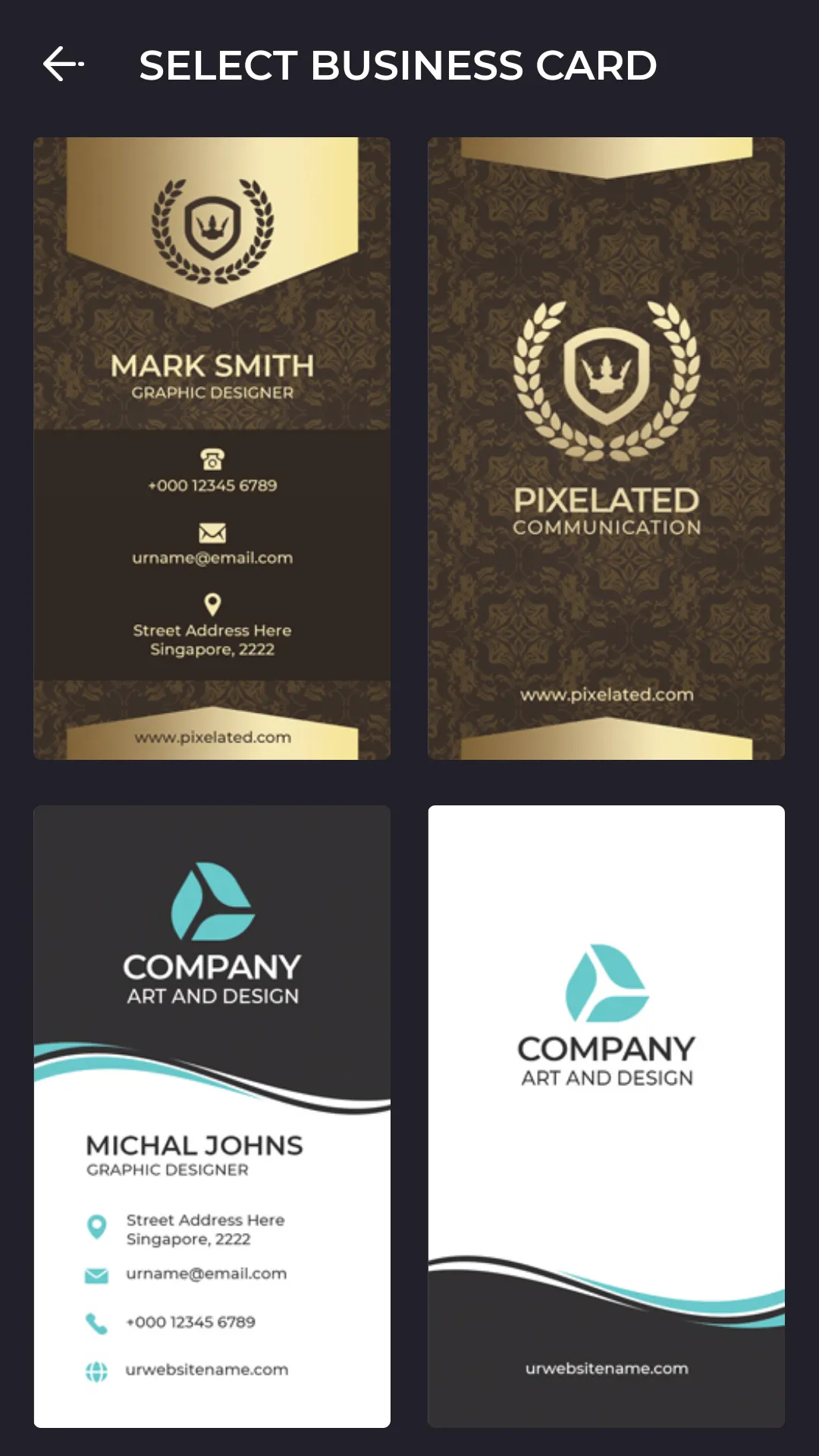 Ultimate Business Card Maker | Indus Appstore | Screenshot