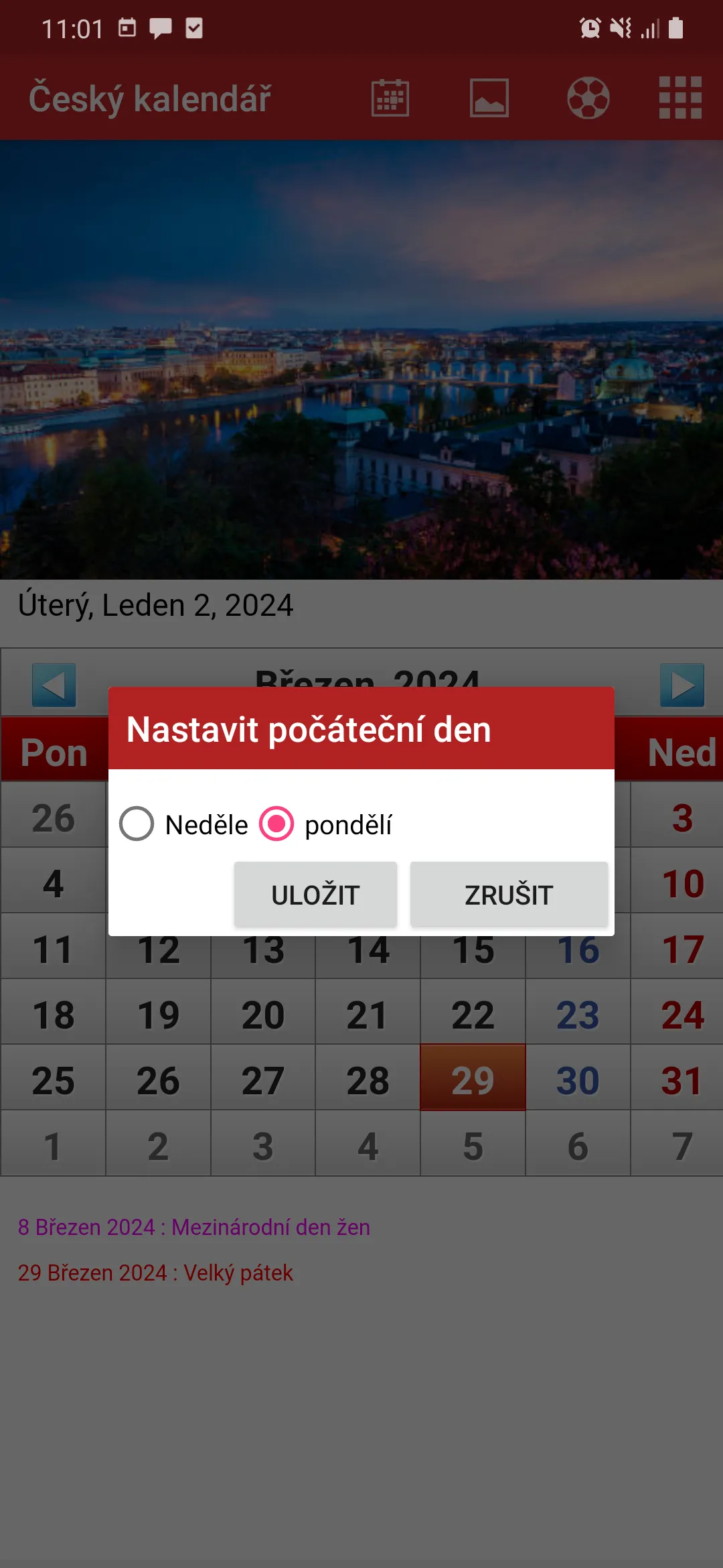 Czech Calendar 2024 | Indus Appstore | Screenshot