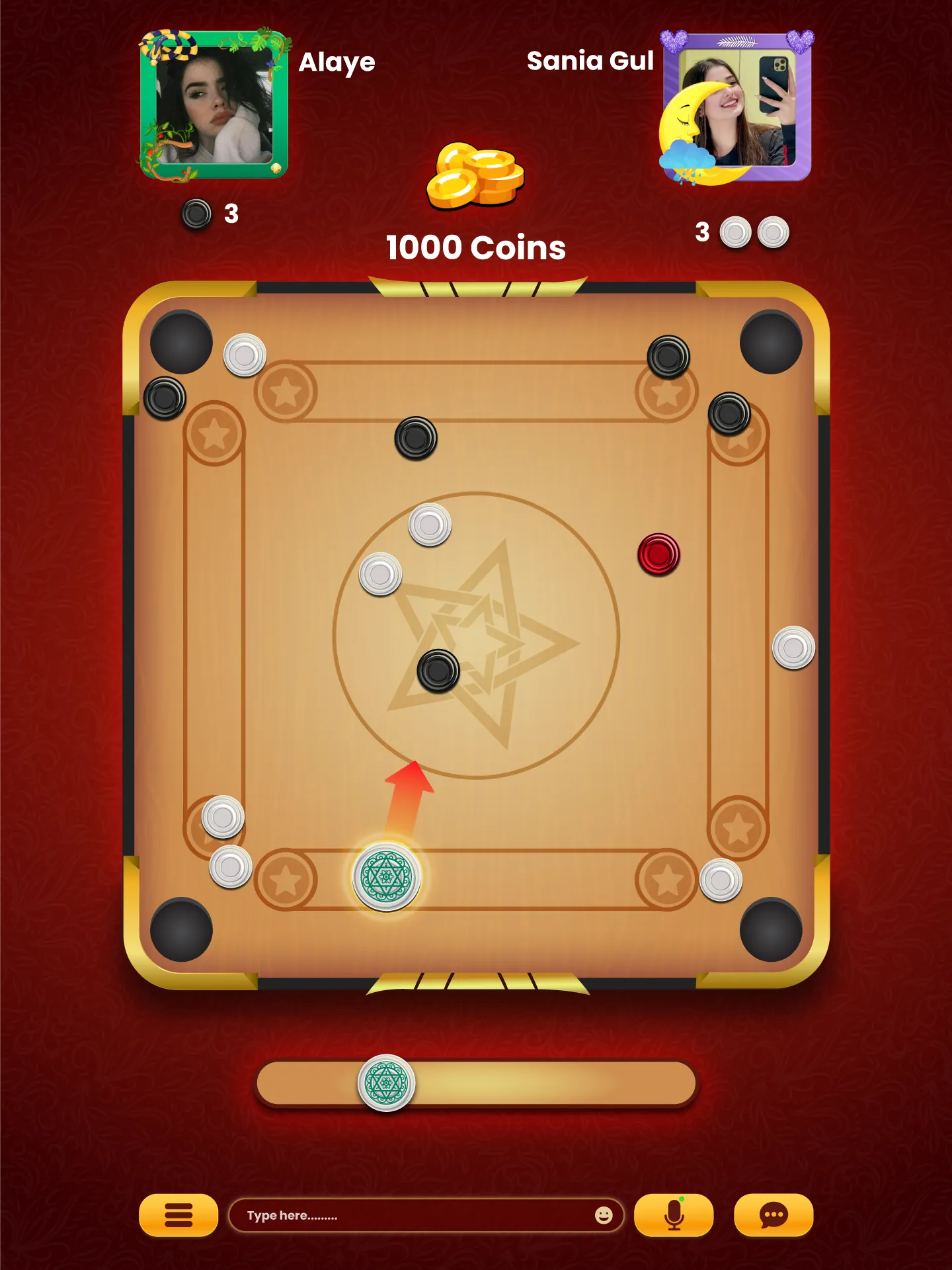 Carrom Online Multiplayer Game | Indus Appstore | Screenshot