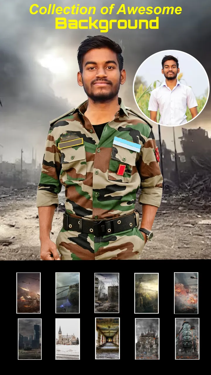 Army Photo Suit Editor ArmyMan | Indus Appstore | Screenshot