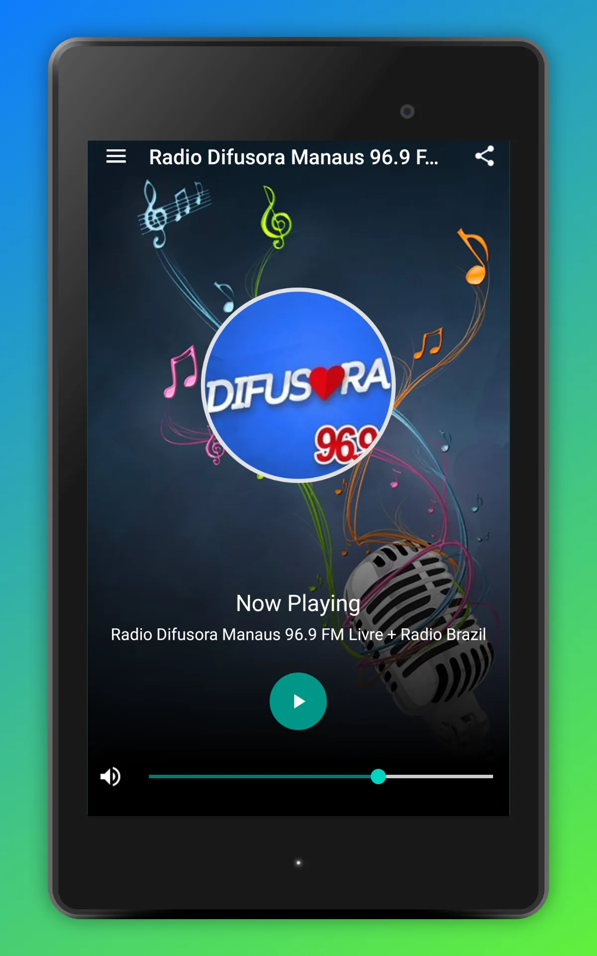 Radio Difusora Manaus 96.9 FM | Indus Appstore | Screenshot