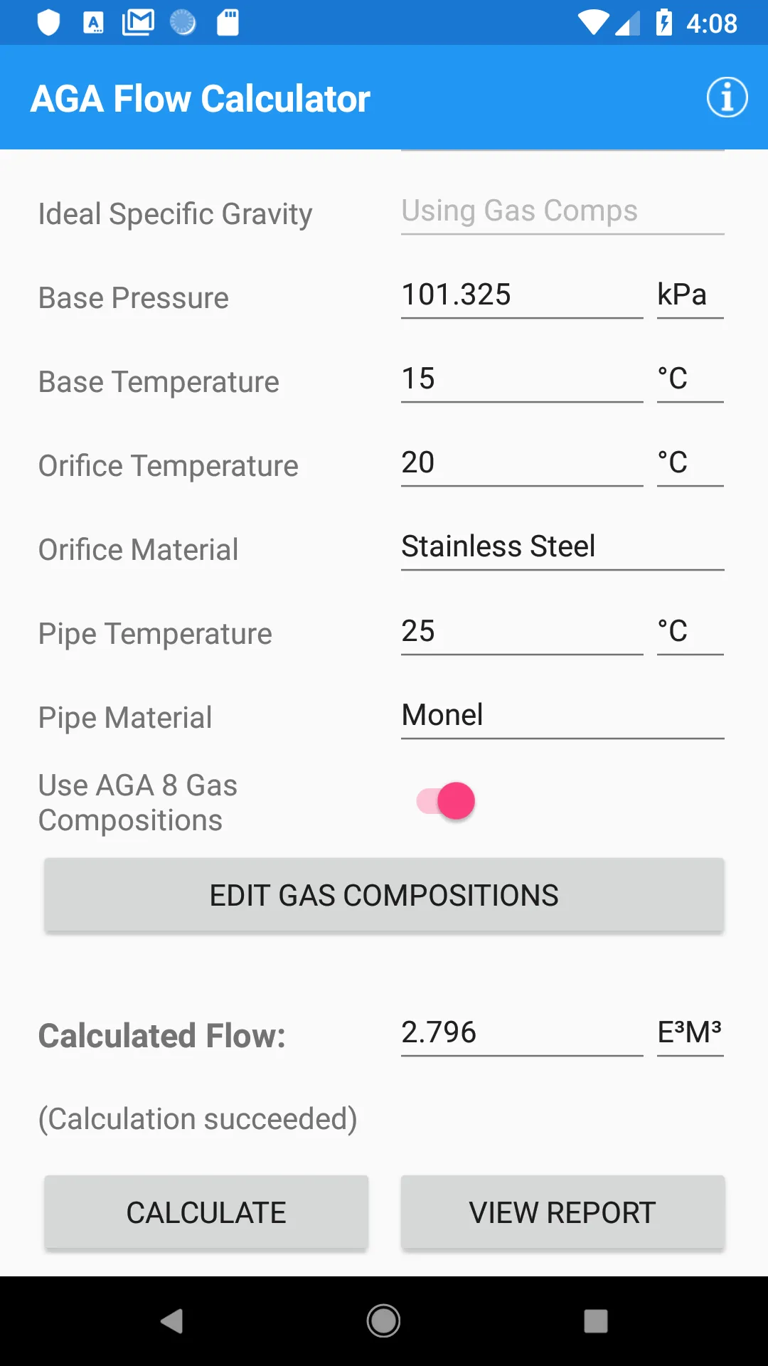 SCADACore AGA Gas Flow Calcula | Indus Appstore | Screenshot