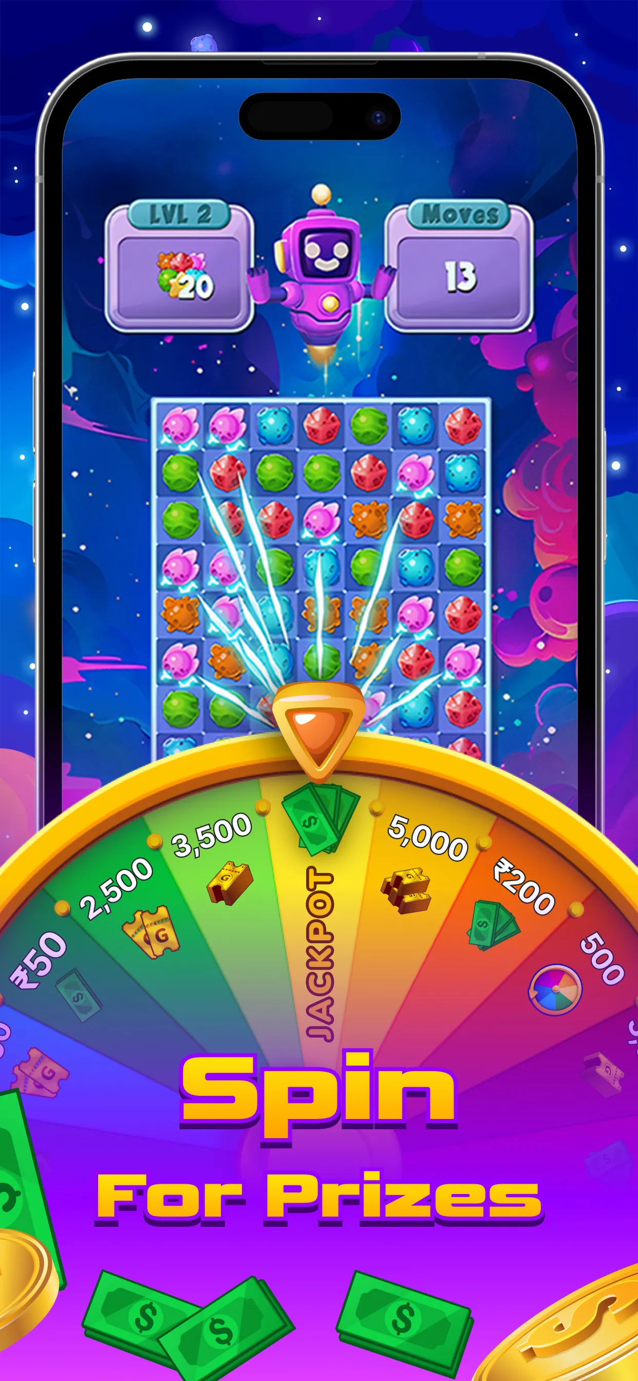 Space Glow: Money Game | Indus Appstore | Screenshot