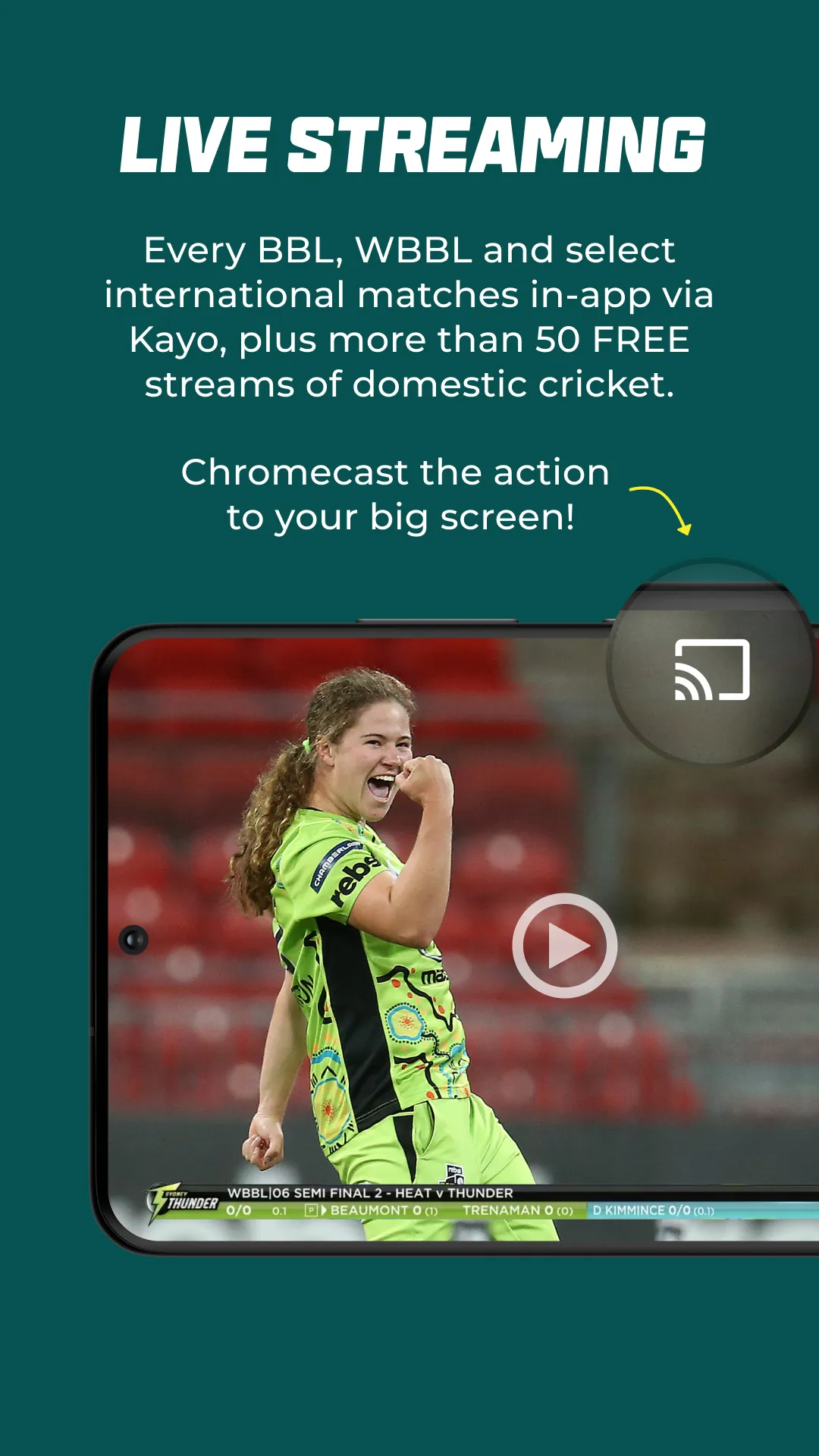 Cricket Australia Live | Indus Appstore | Screenshot