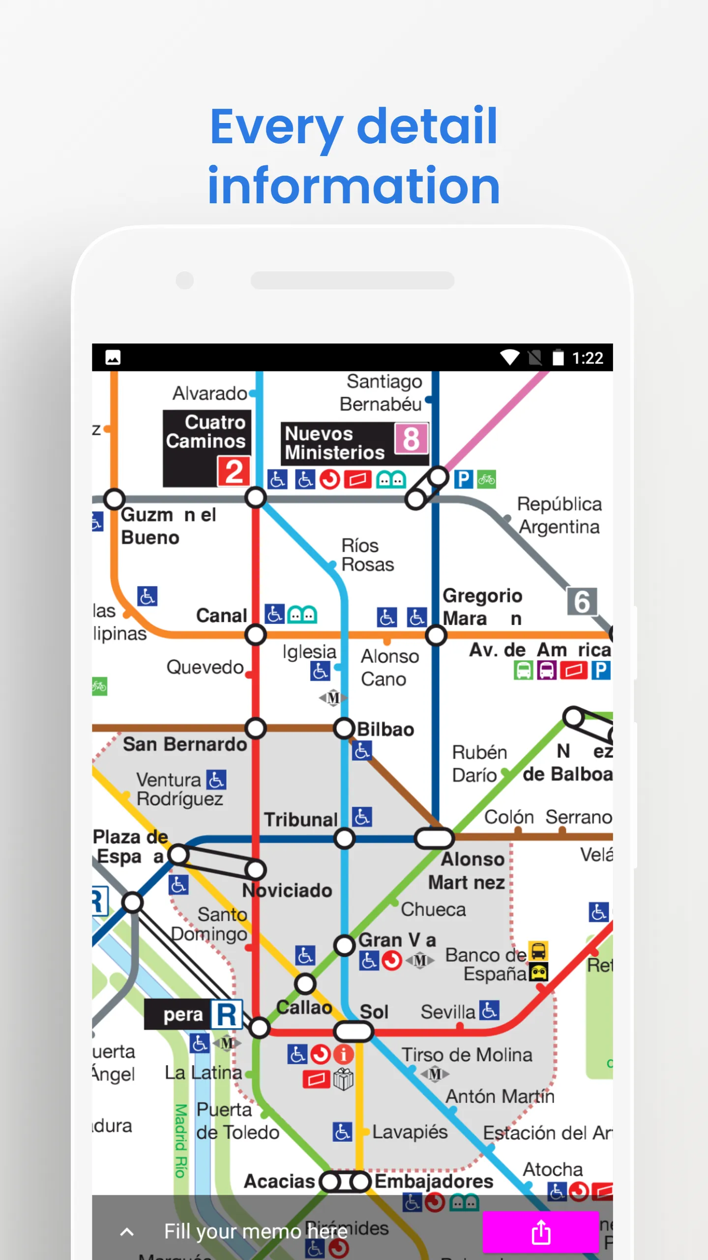 Madrid Metro Map Guide Offline | Indus Appstore | Screenshot