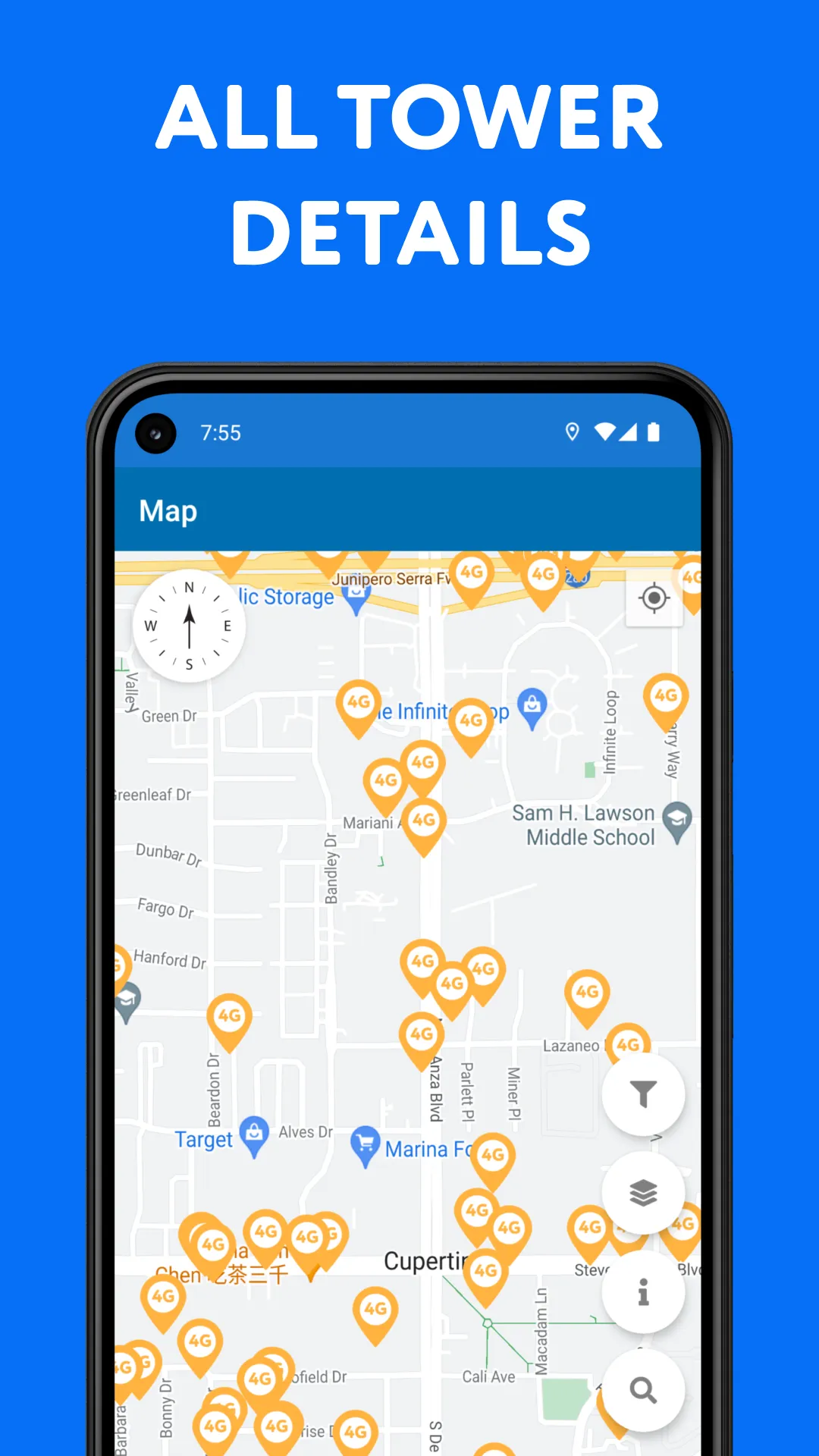 Cellular Tower - Signal Finder | Indus Appstore | Screenshot