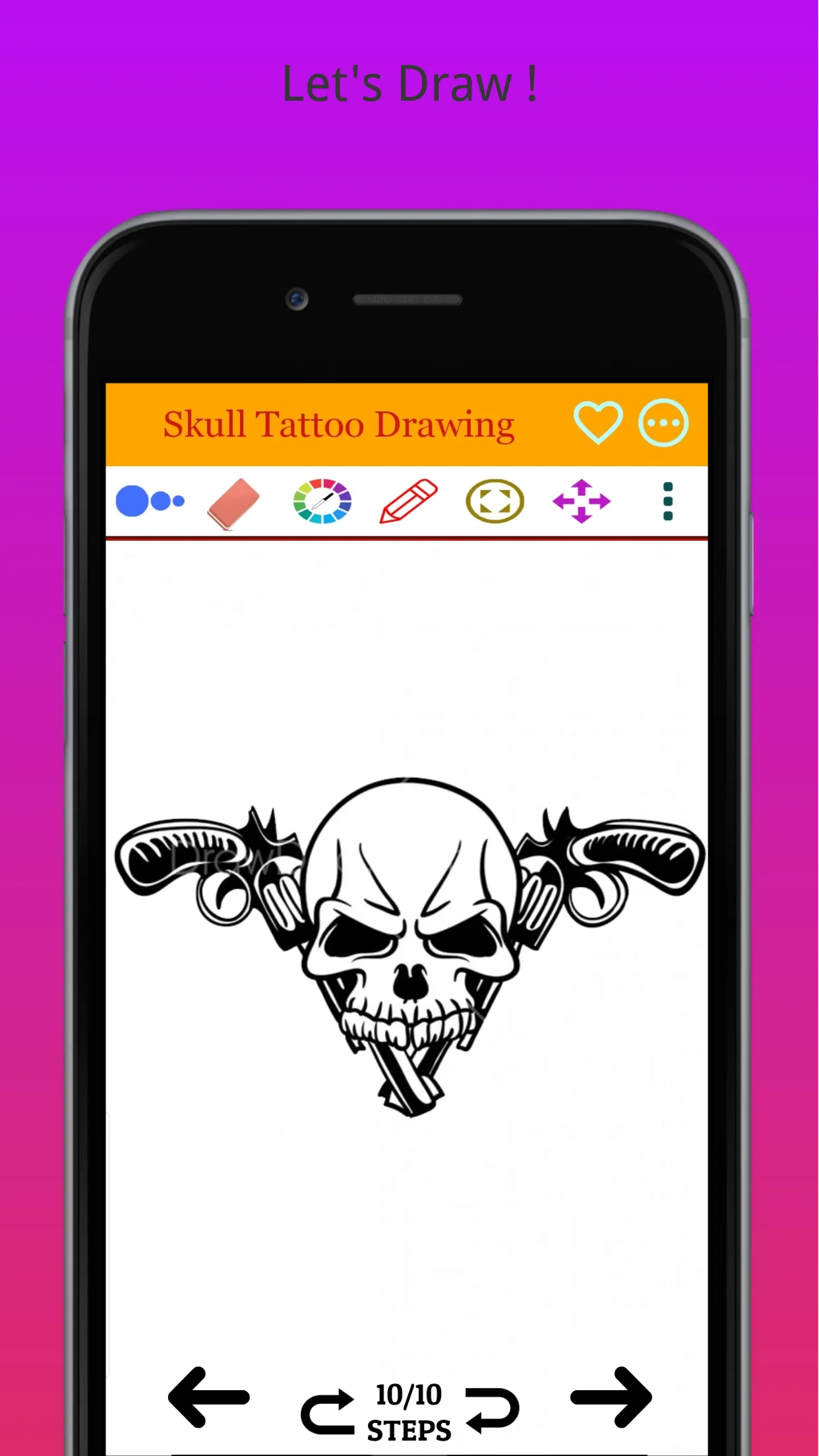 How to Draw Easy Skull Tattoo | Indus Appstore | Screenshot