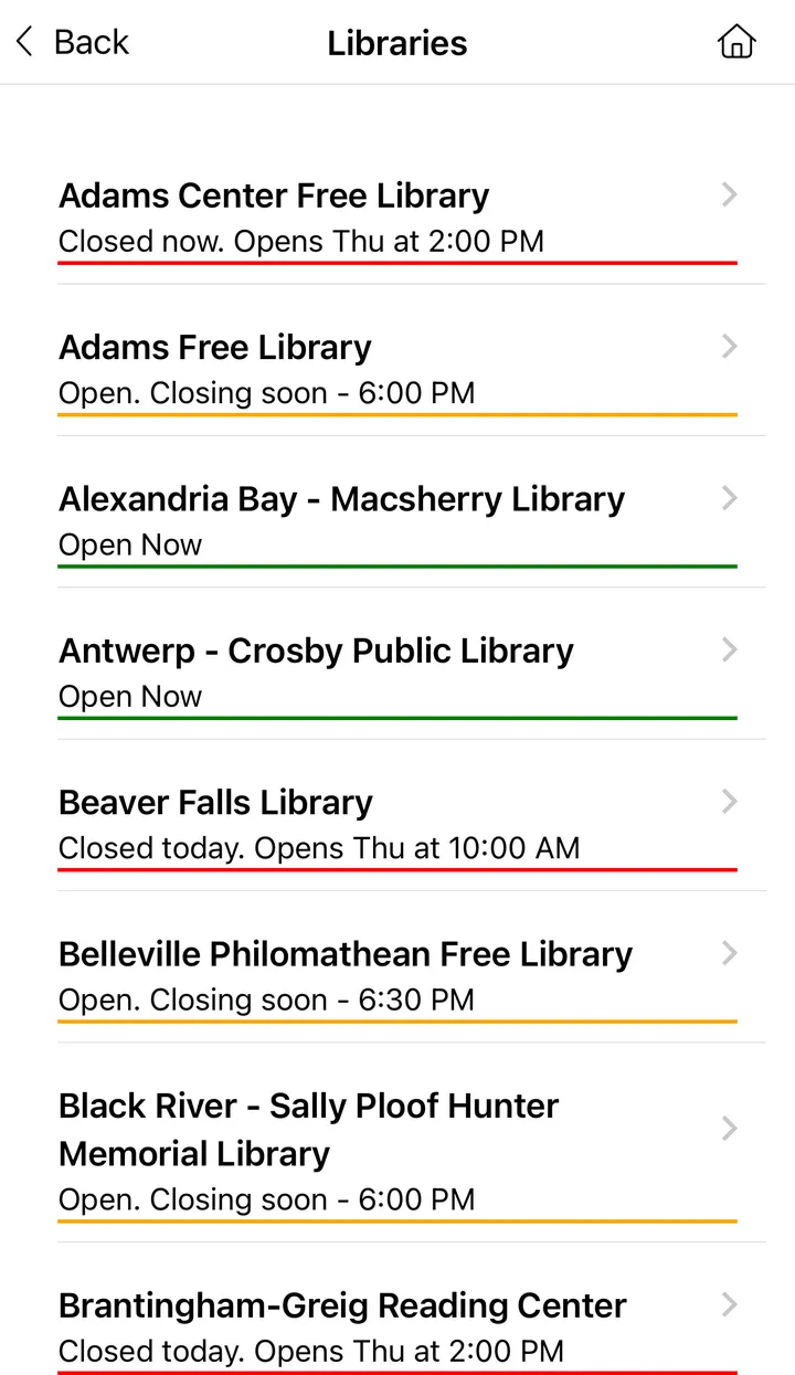 North Country Libraries | Indus Appstore | Screenshot