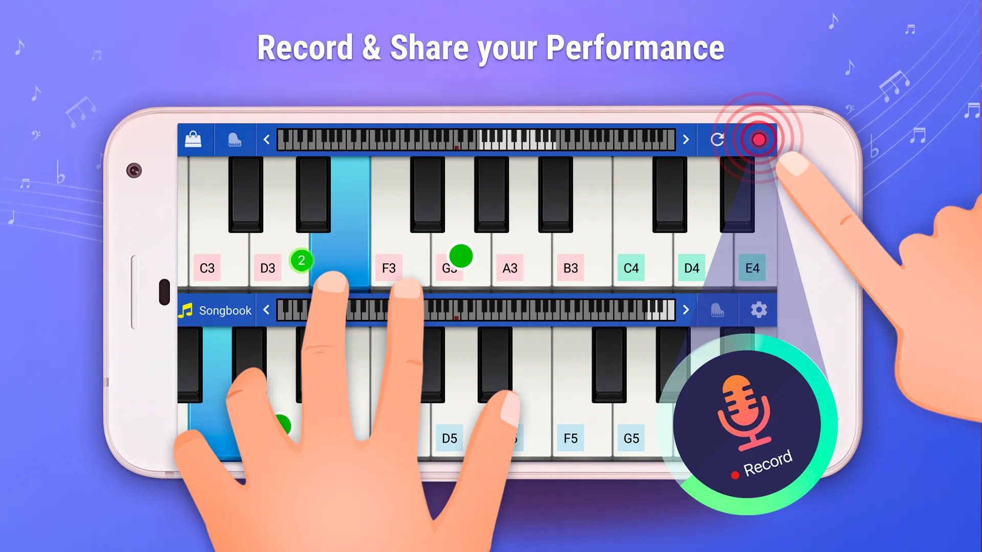 Piano + | Indus Appstore | Screenshot