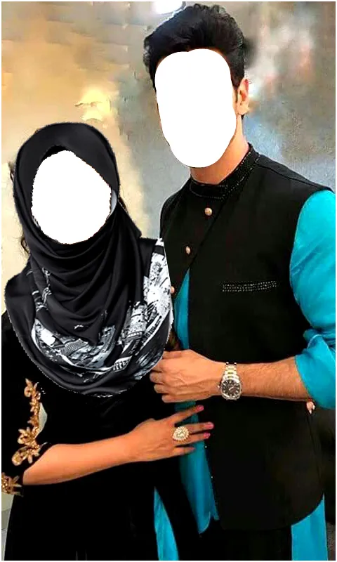 Hijab Muslim Couple Photo Suit | Indus Appstore | Screenshot