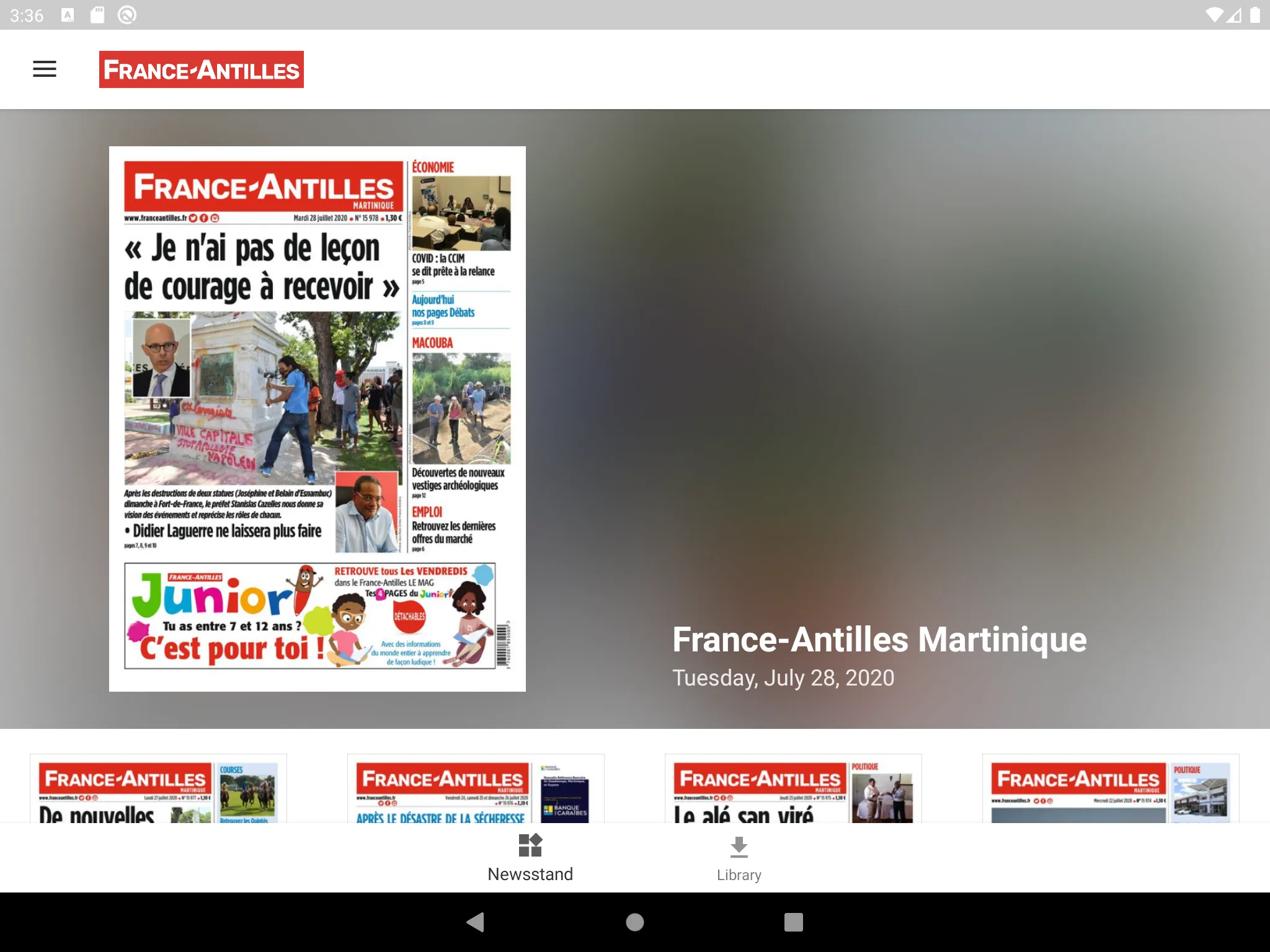 France-Antilles Mqe Journal | Indus Appstore | Screenshot