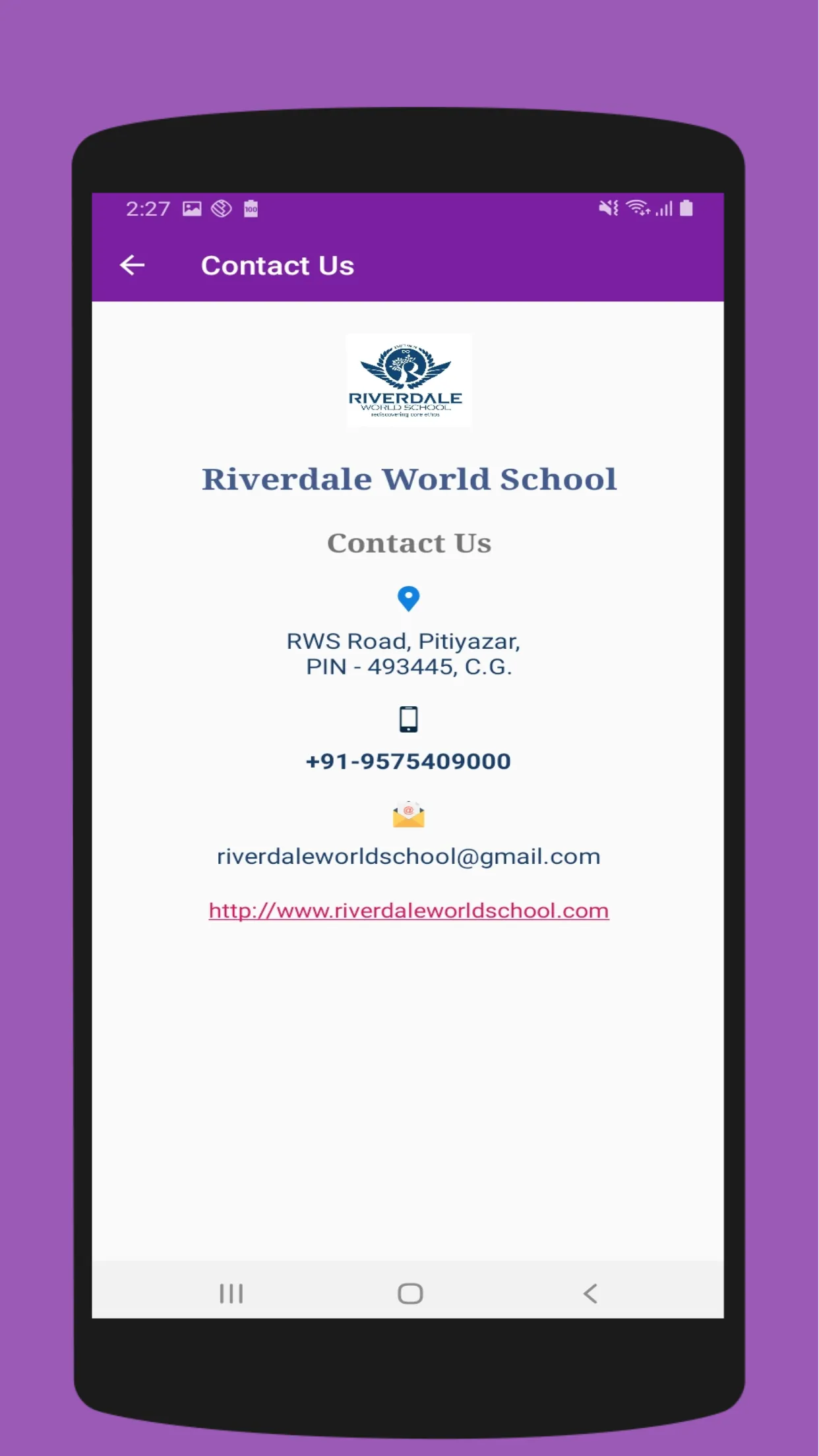 Riverdale World School -MAHASA | Indus Appstore | Screenshot