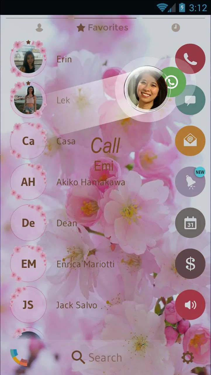 Theme Dialer Love Sakura | Indus Appstore | Screenshot