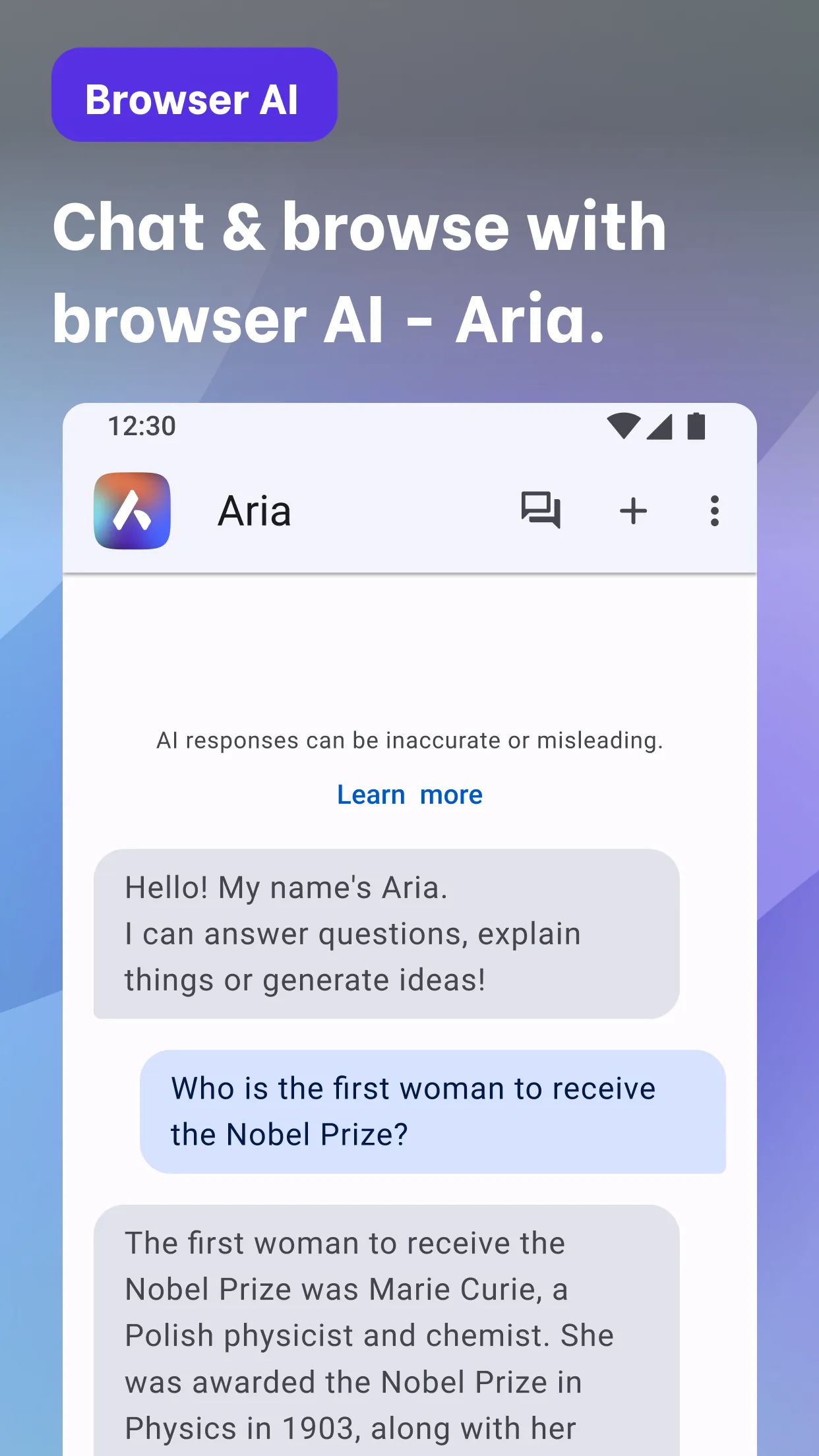 Opera browser with AI & VPN | Indus Appstore | Screenshot