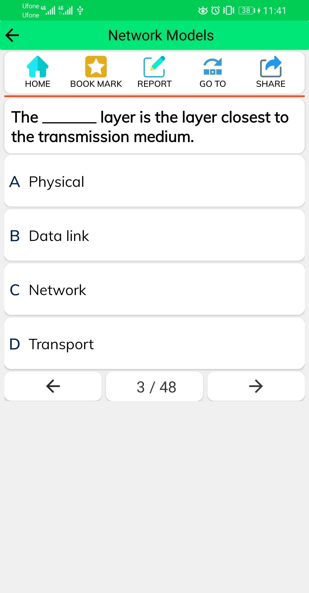 Networking MCQs Tests | Indus Appstore | Screenshot