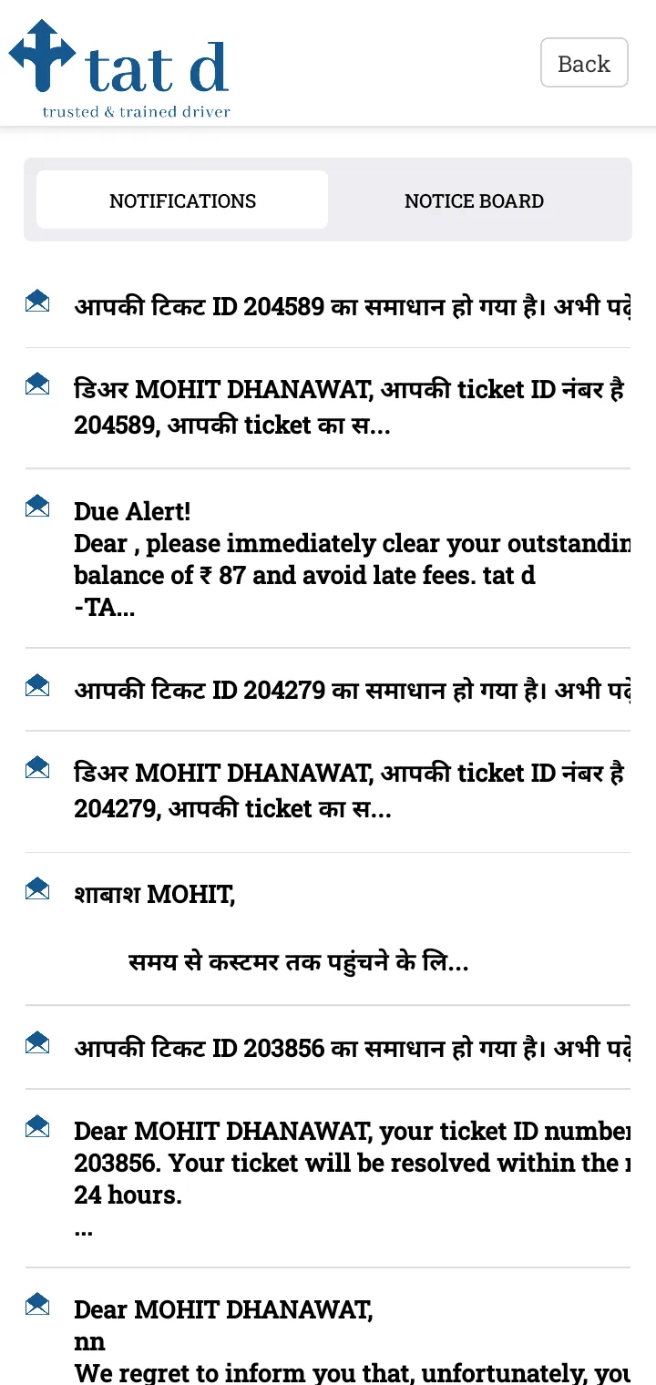 tat d driver partner | Indus Appstore | Screenshot