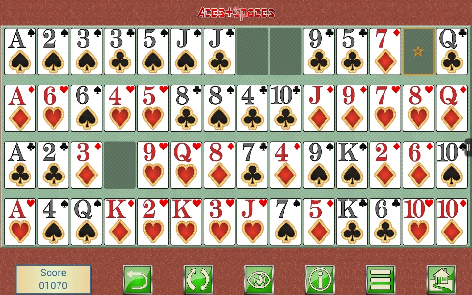 Aces + Spaces, card solitaire | Indus Appstore | Screenshot