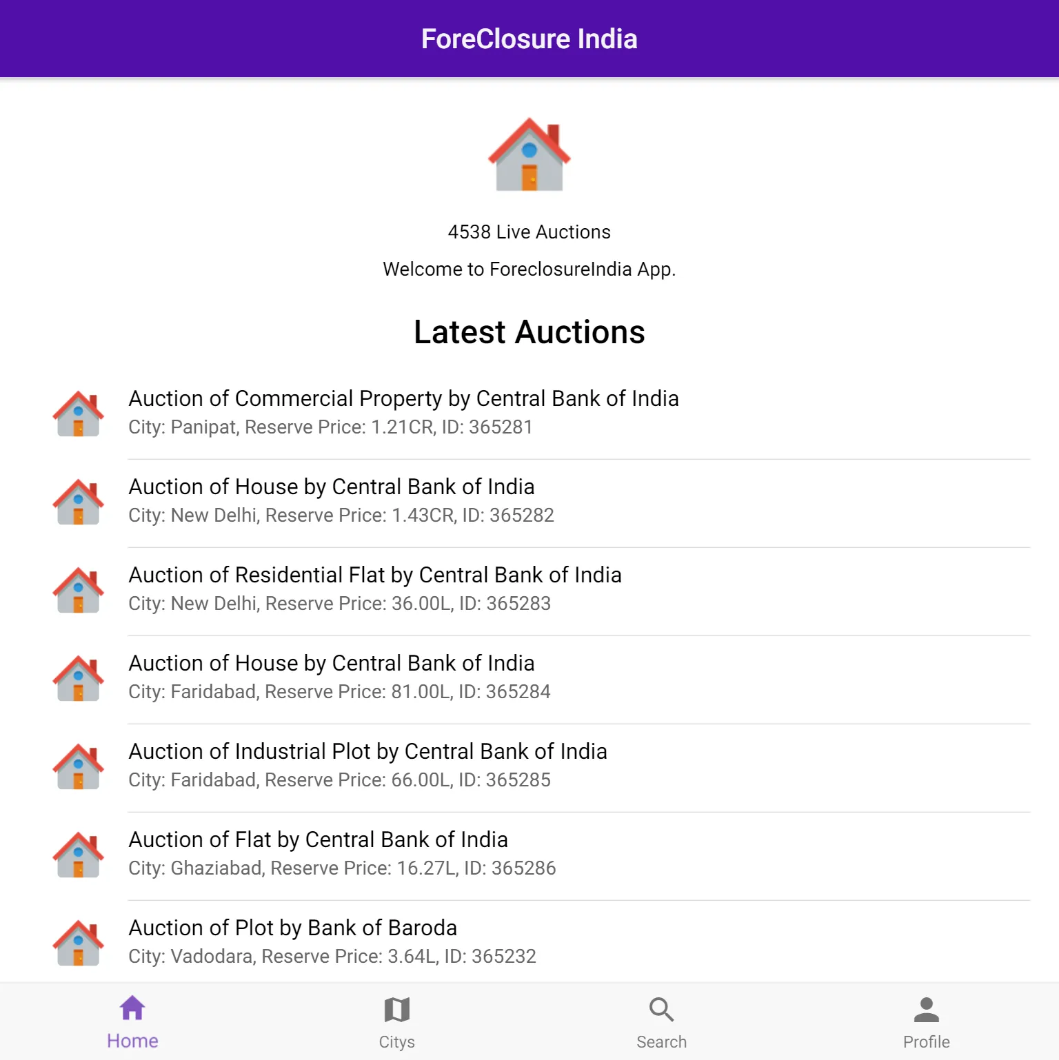 Foreclosure India | Indus Appstore | Screenshot