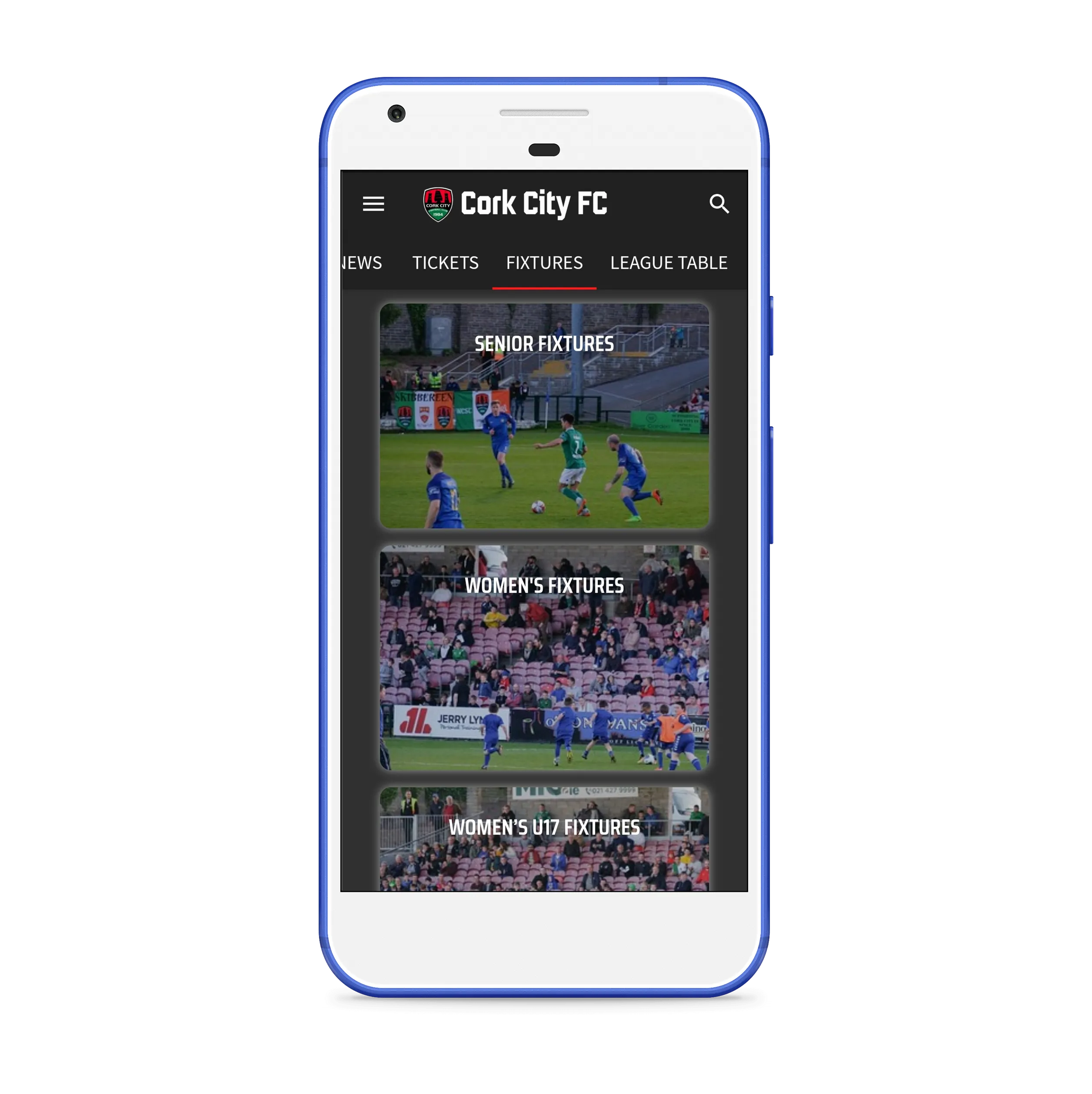 Cork City FC | Indus Appstore | Screenshot