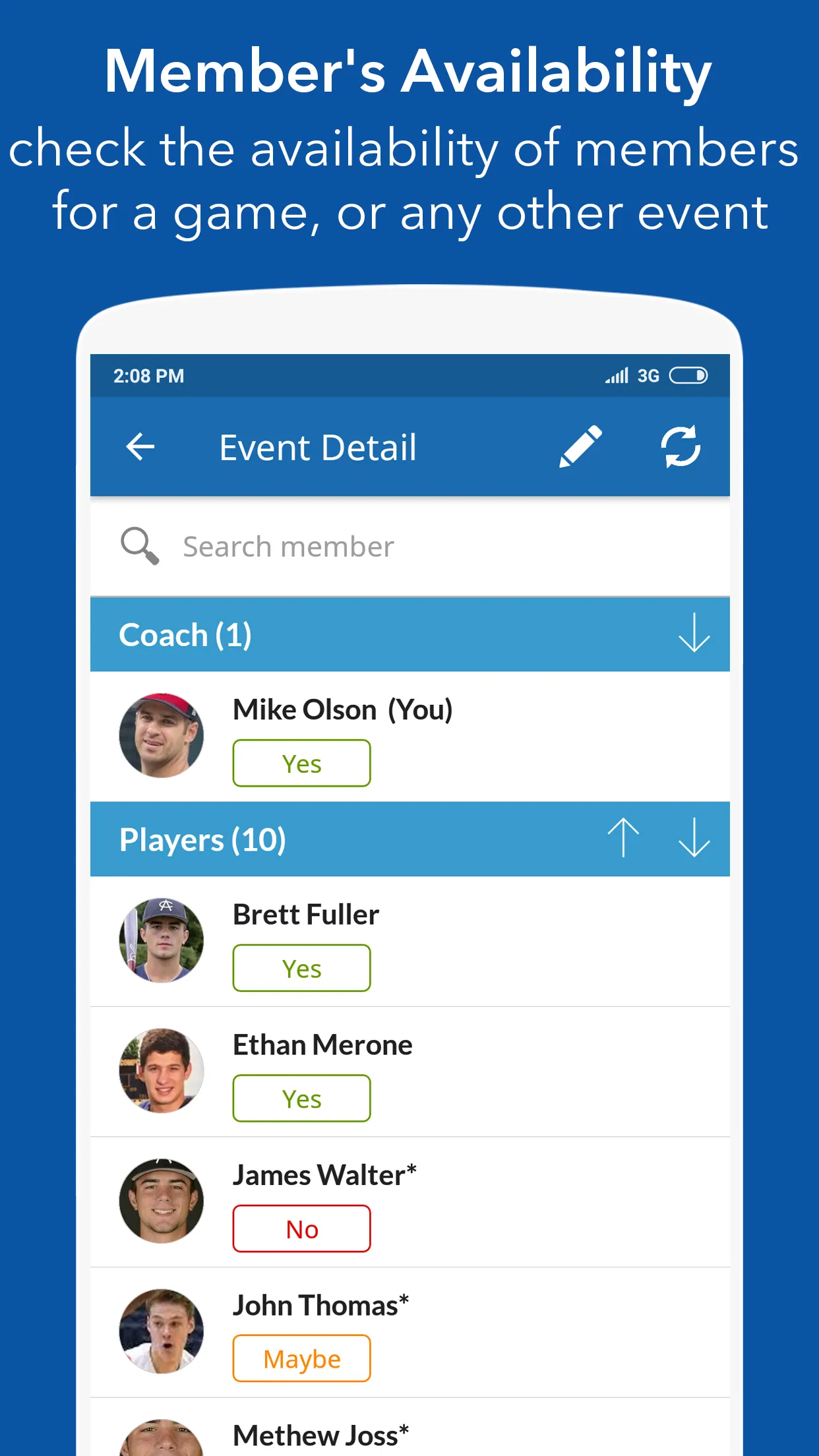 InstaTeam Sports Management | Indus Appstore | Screenshot