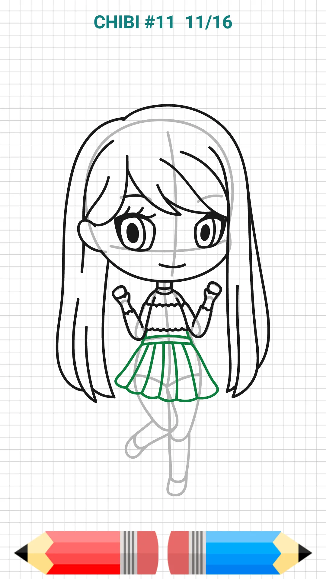 How to Draw Chibi Girls | Indus Appstore | Screenshot