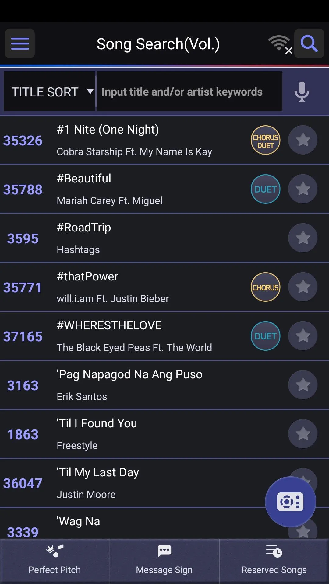 TJ SMART SONG LIST/Philippines | Indus Appstore | Screenshot