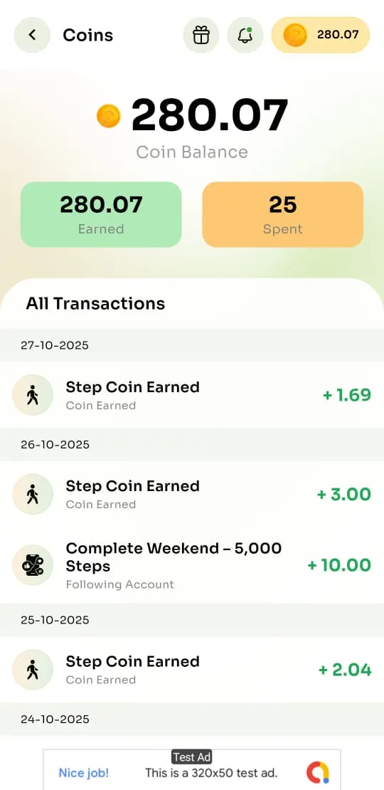 Walk Wallet | Indus Appstore | Screenshot