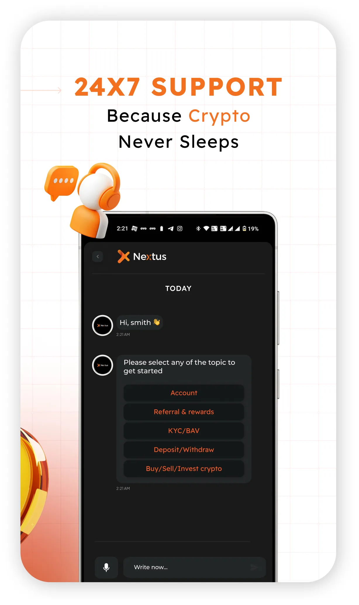 Nextus Exchange | Indus Appstore | Screenshot