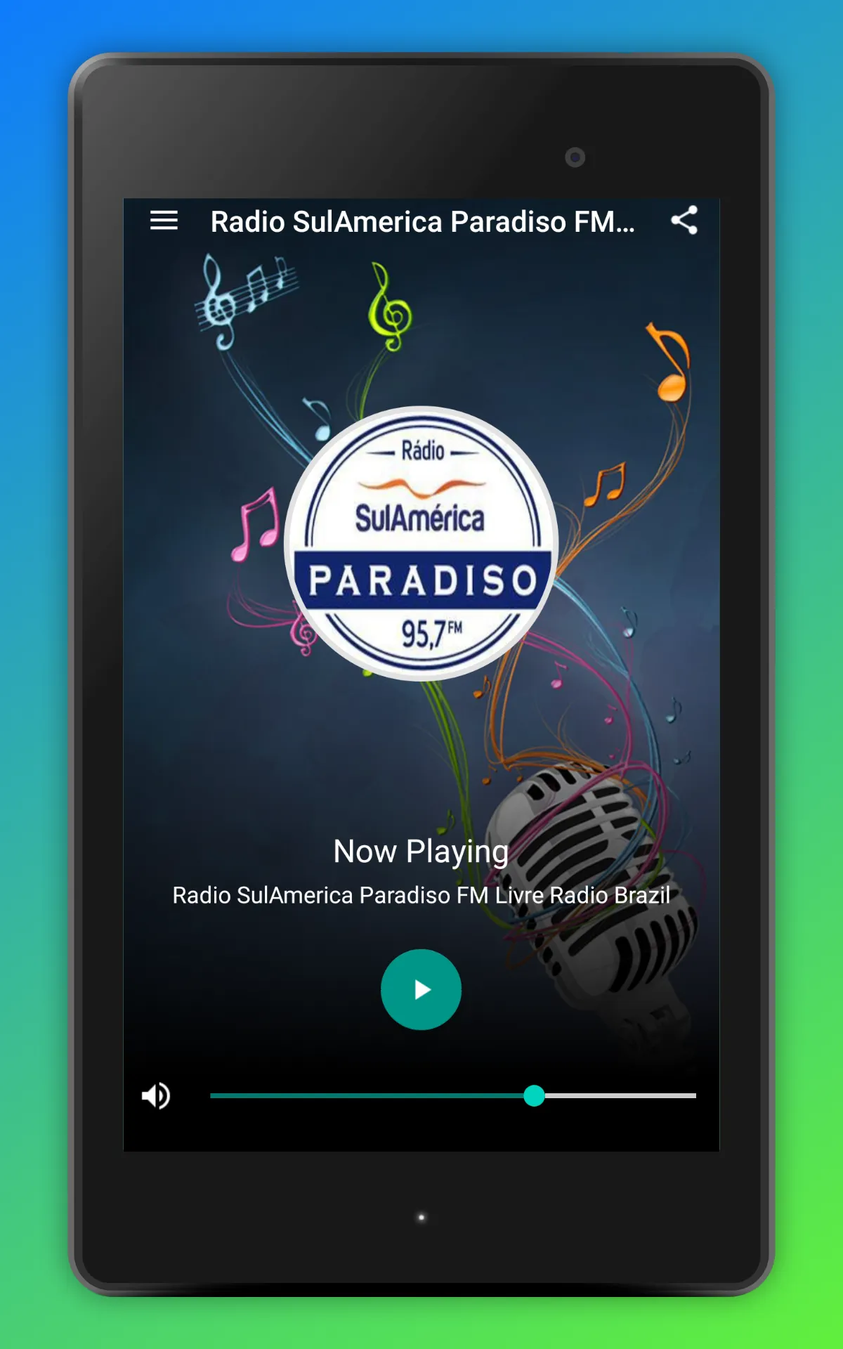 Radio SulAmerica Paradiso App | Indus Appstore | Screenshot