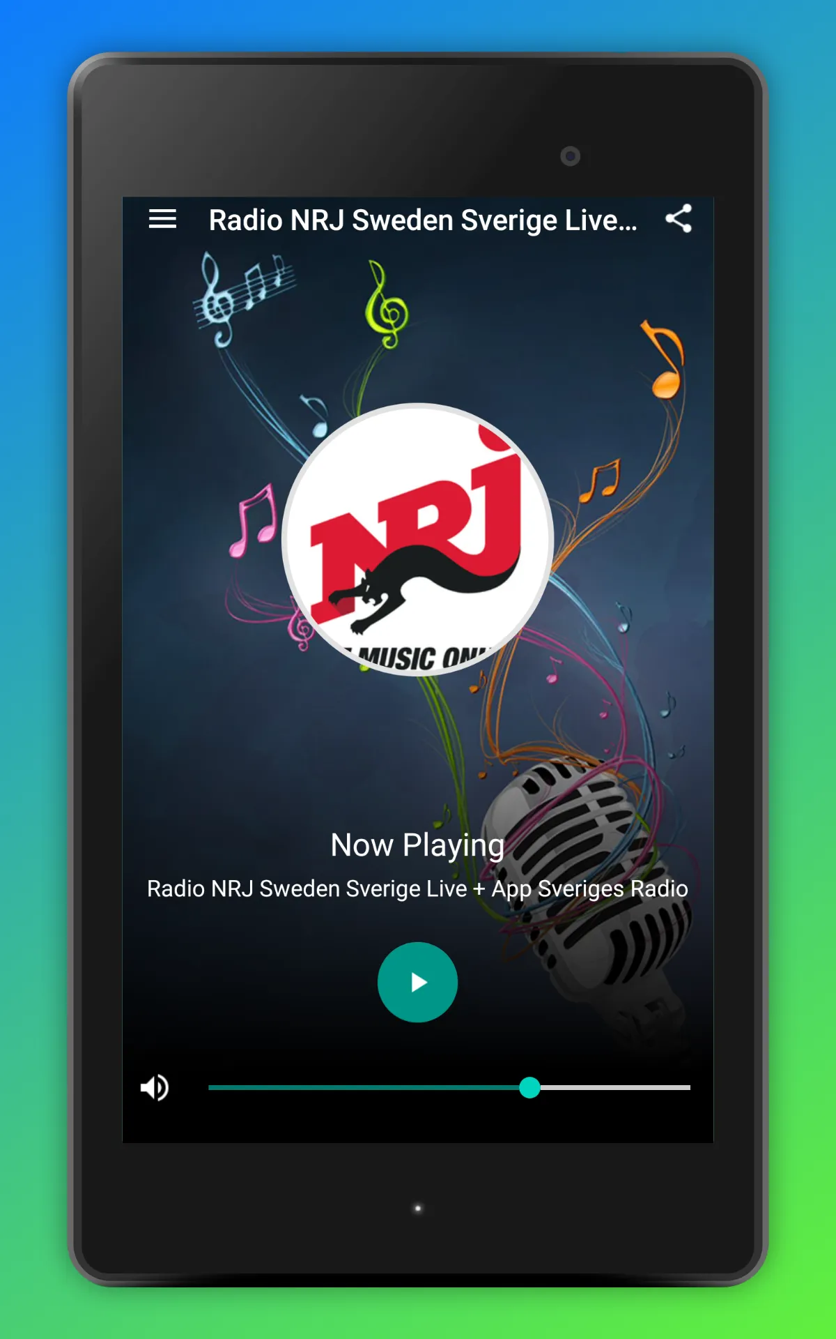 NRJ Radio Sweden App SE Online | Indus Appstore | Screenshot