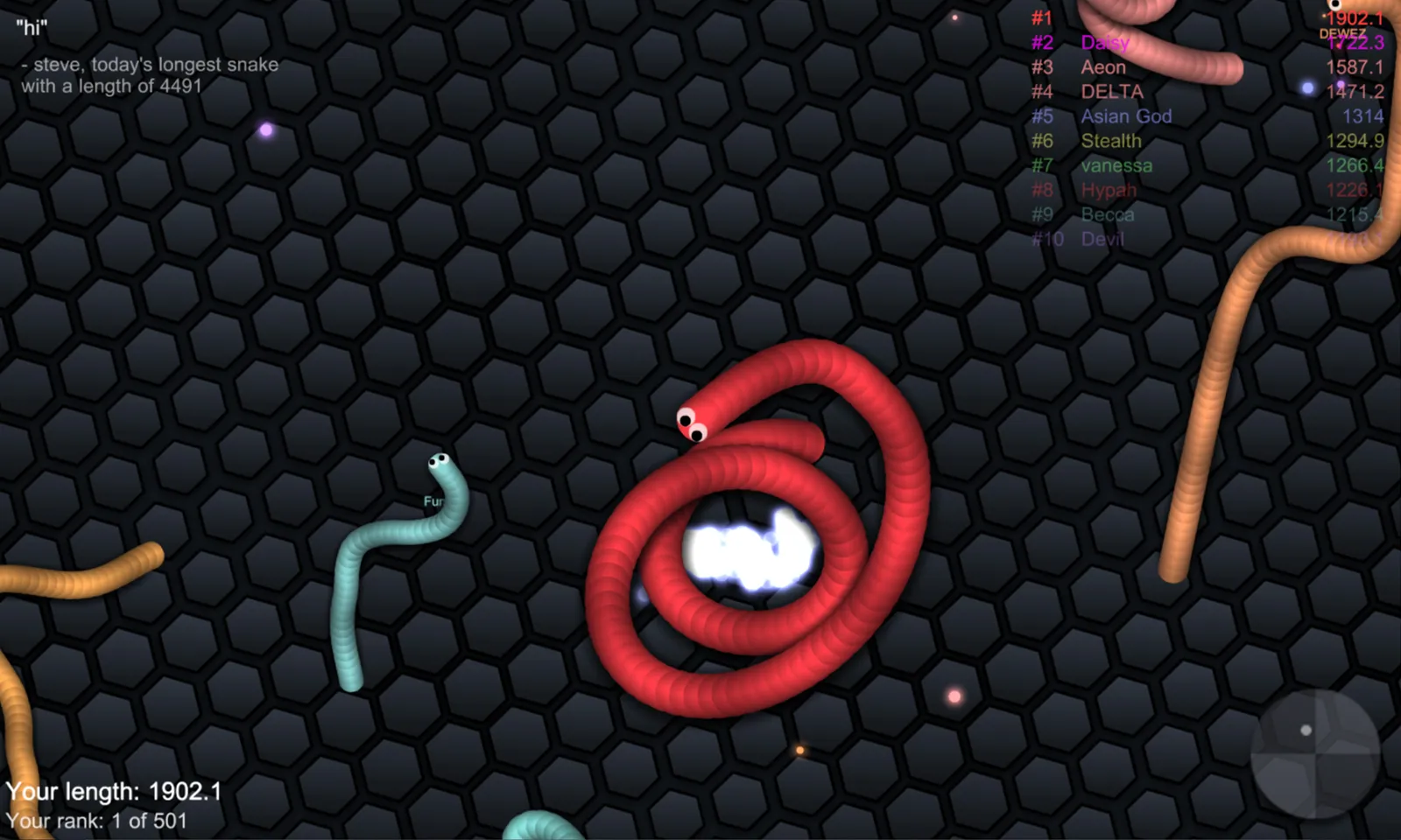 slither.io | Indus Appstore | Screenshot