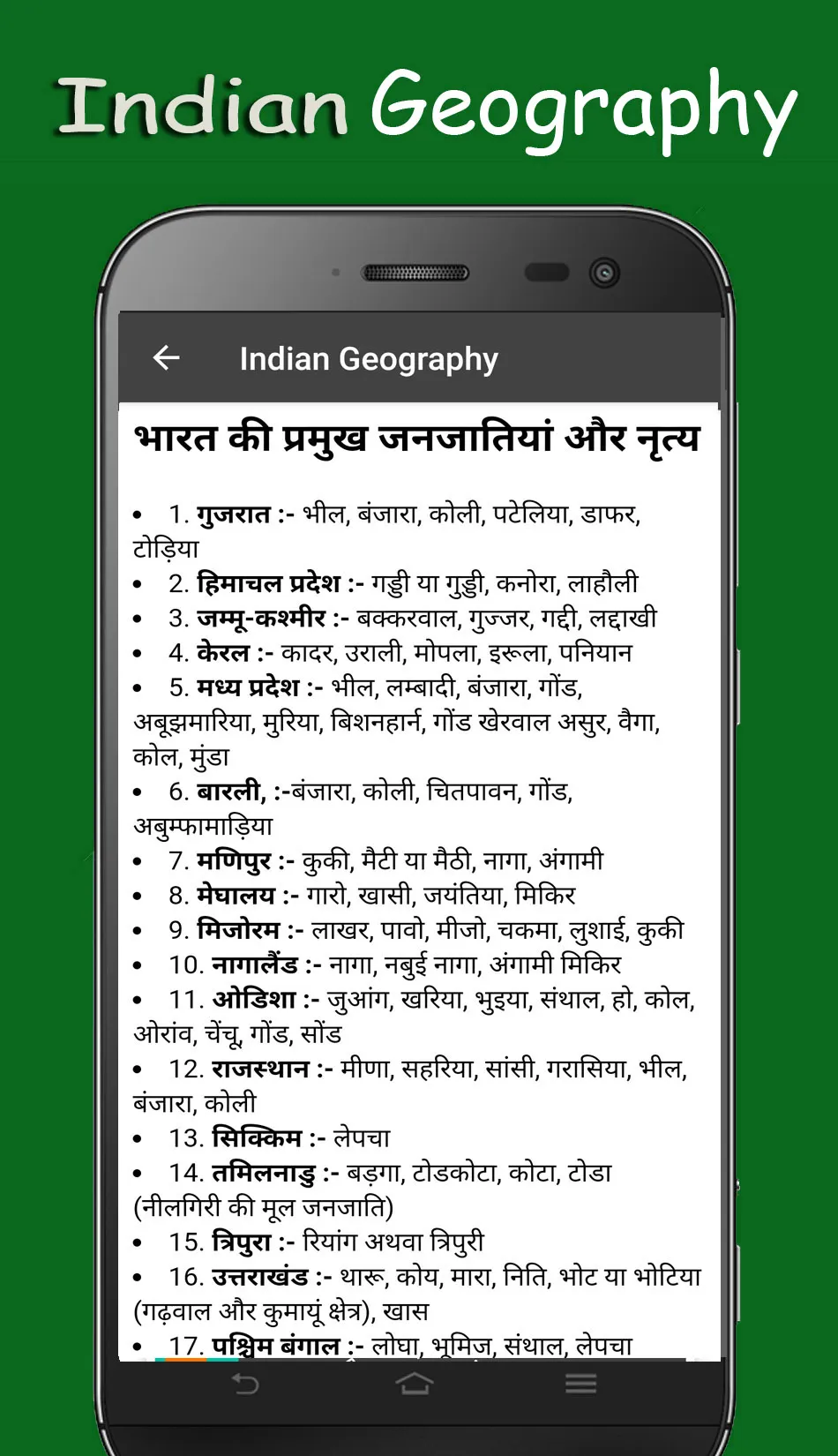 Indian Geography (Notes & MCQ) | Indus Appstore | Screenshot