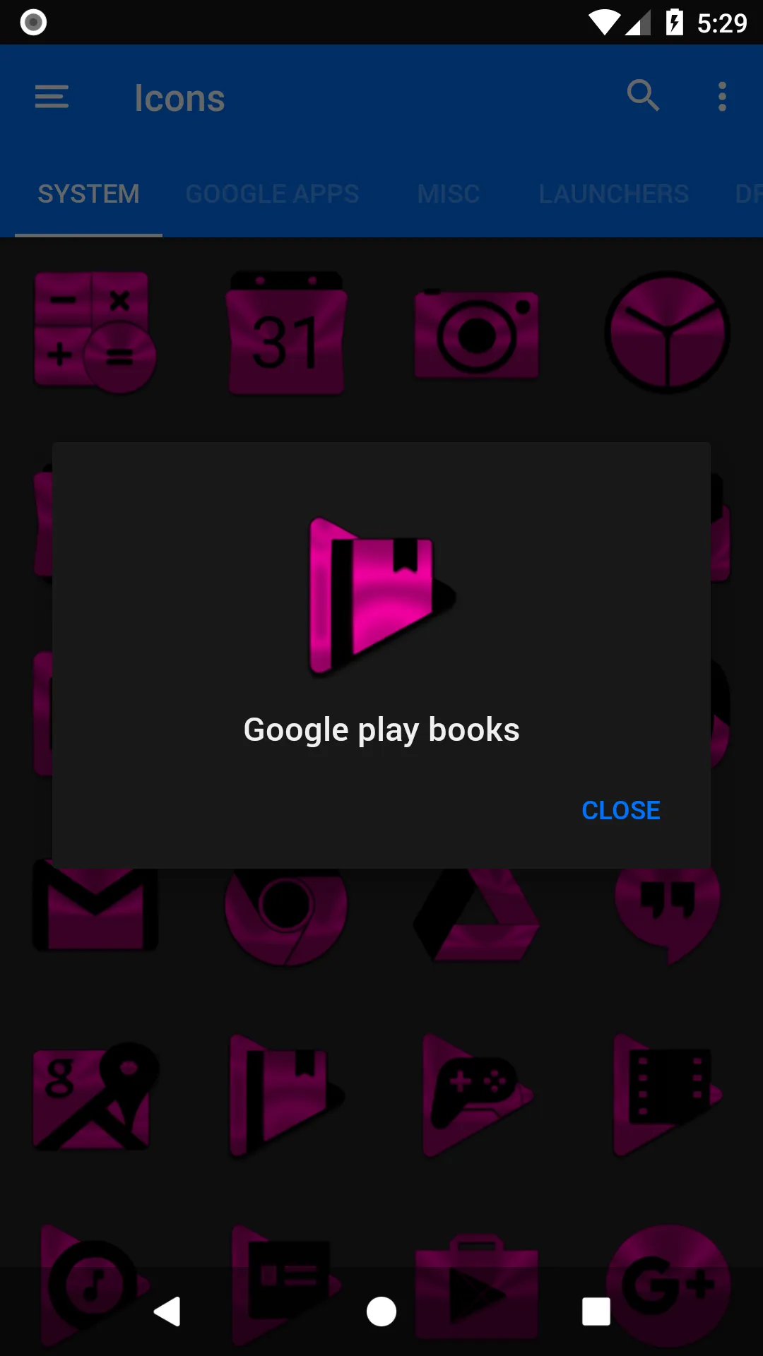 Pink and Black Icon Pack | Indus Appstore | Screenshot