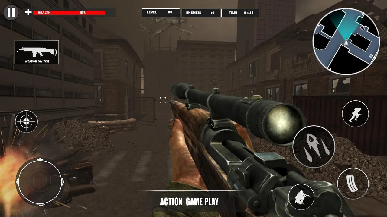 Gun War Fire Duty: WW2 Shooter | Indus Appstore | Screenshot